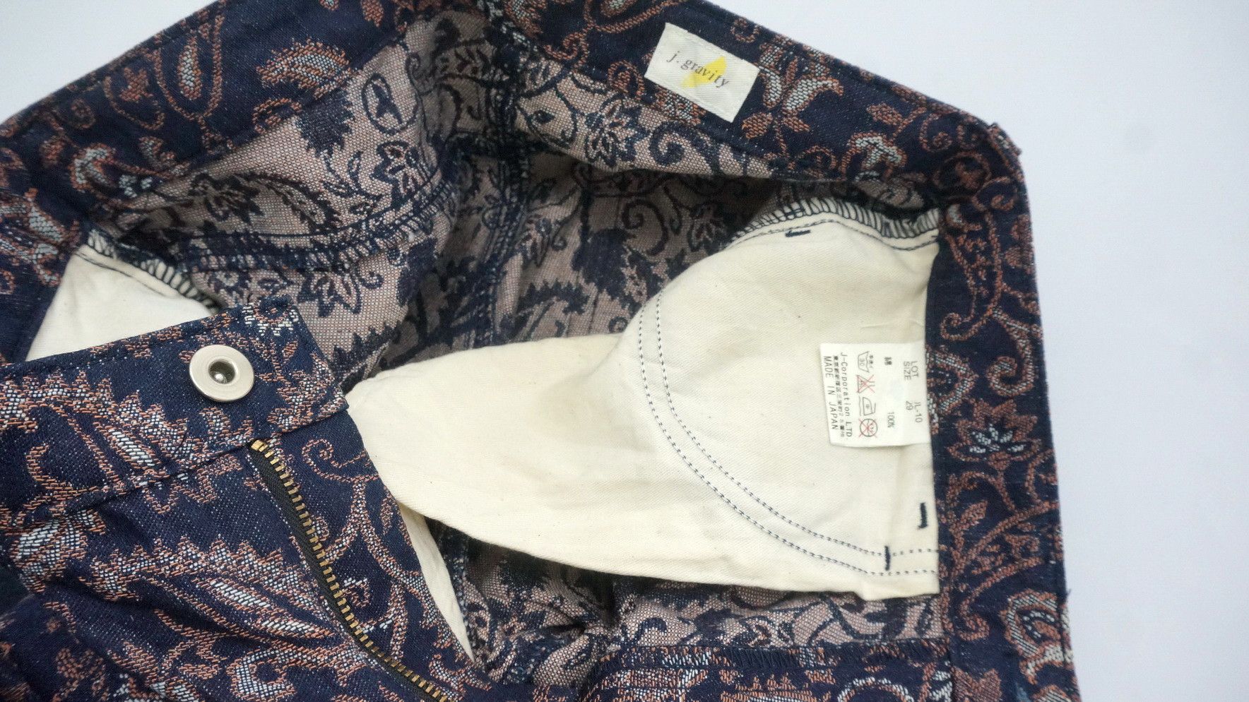 Japanese Brand Japanese Brand J-GRAVITY Floral Light Denim Women's Pants Size 27" / US 4 / IT 40 - 5 Thumbnail
