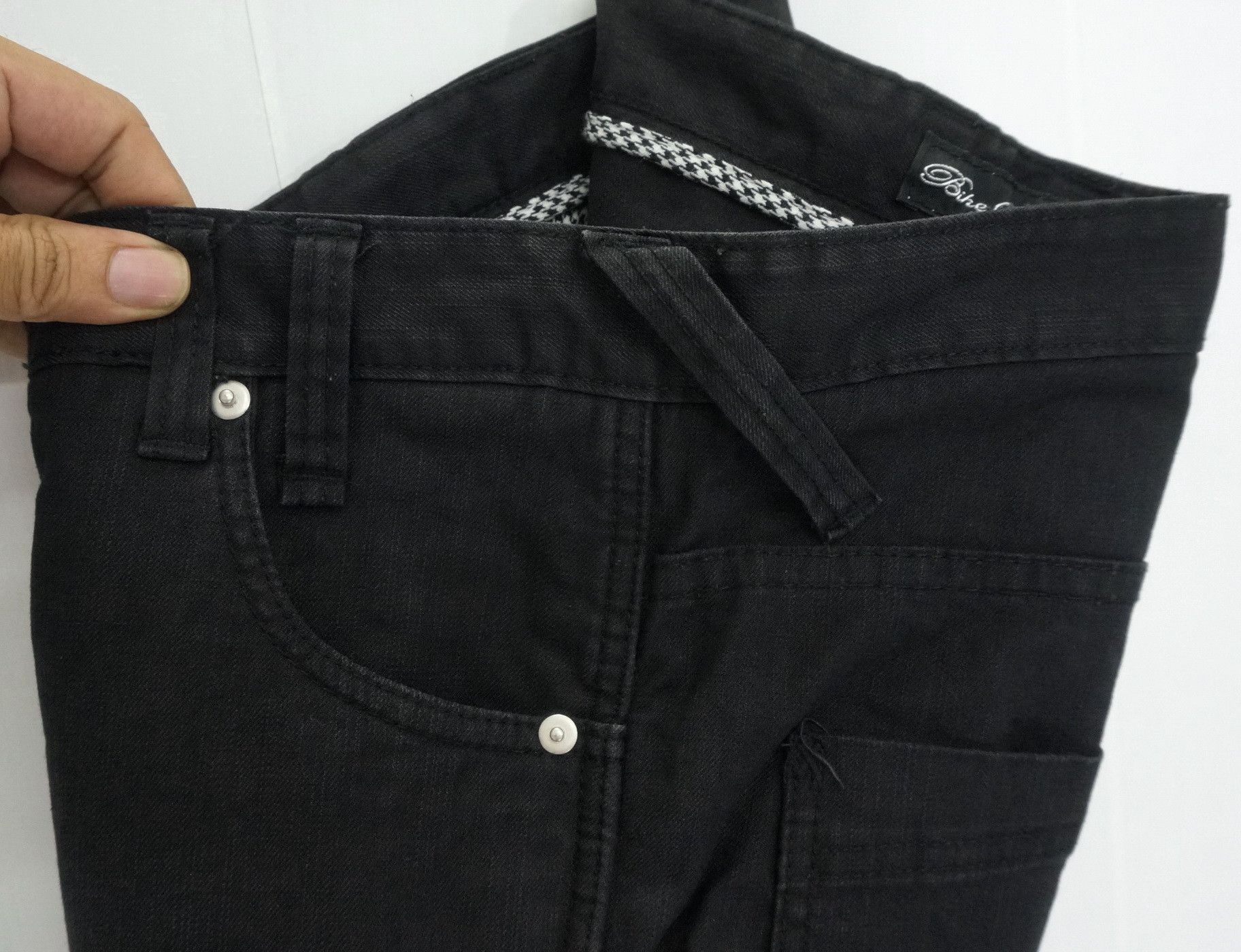 Japanese Brand BIKE STAR Japan Worn Skinny Low rise Shirring Pants Size US 30 / EU 46 - 11 Thumbnail
