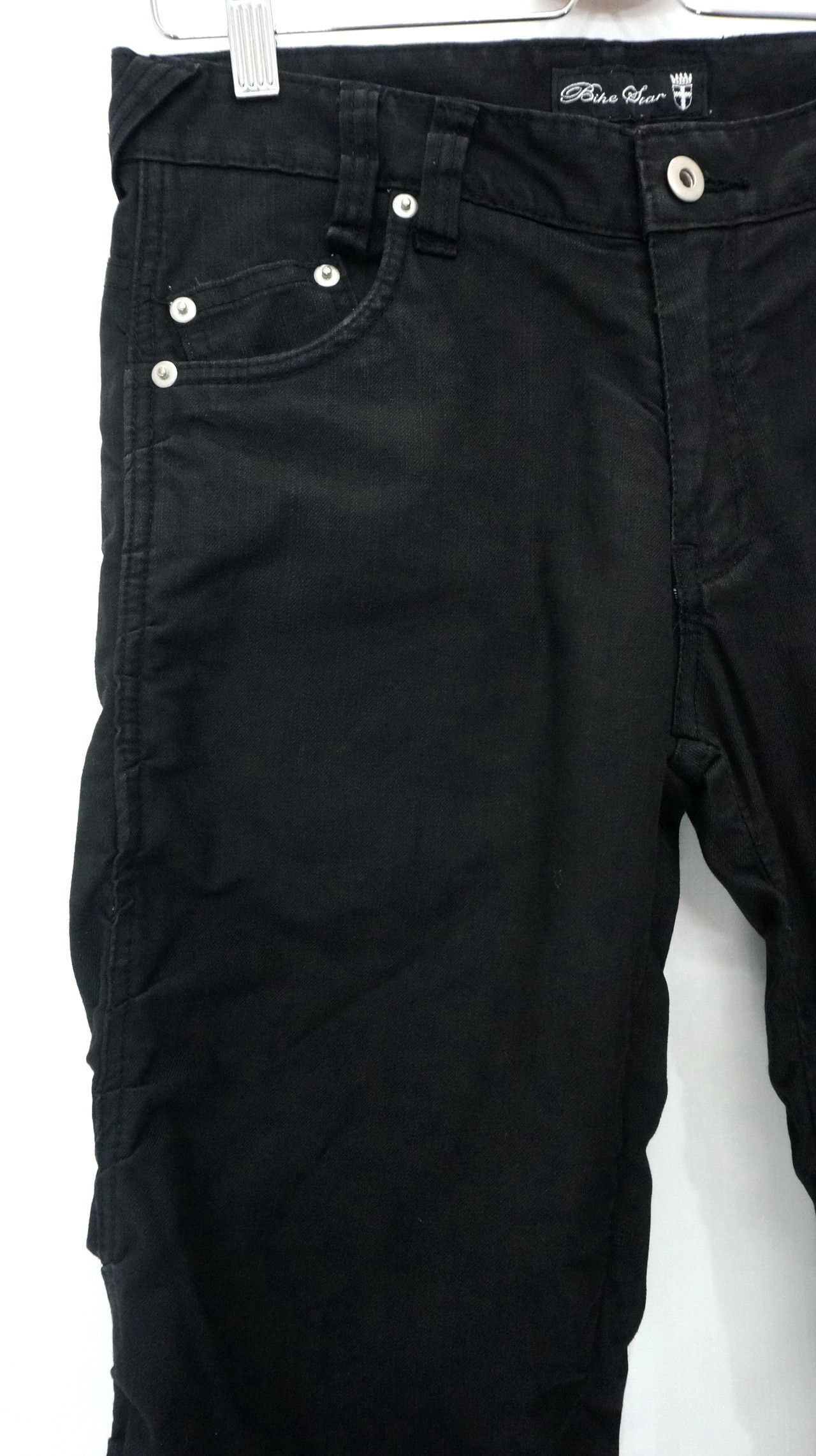 Japanese Brand BIKE STAR Japan Worn Skinny Low rise Shirring Pants Size US 30 / EU 46 - 6 Thumbnail