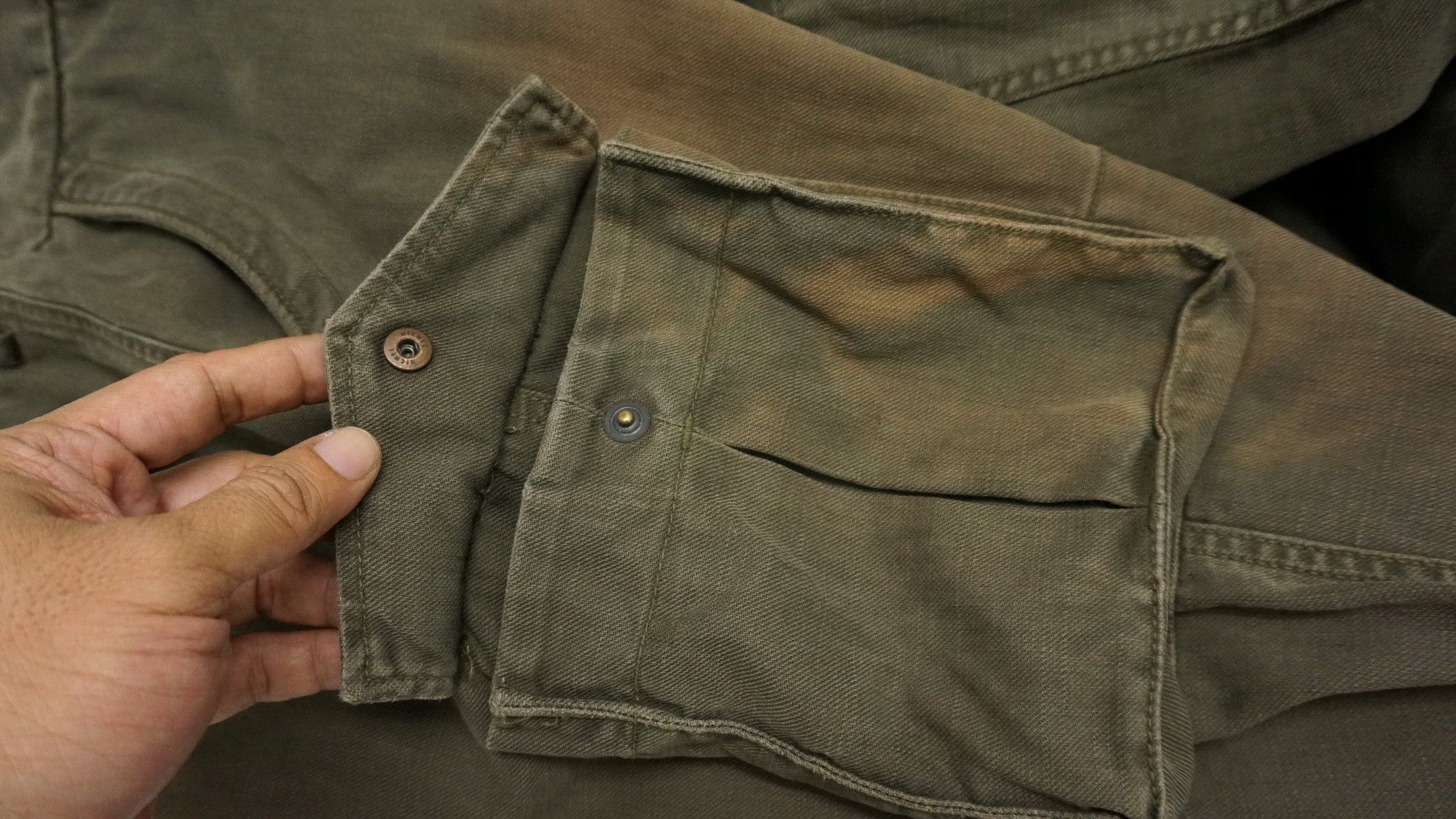 Japanese Brand 🔥 Vtg Sunfaded BLUEWAY SURPLUS Distressed Cargo Pants Size US 30 / EU 46 - 20 Thumbnail