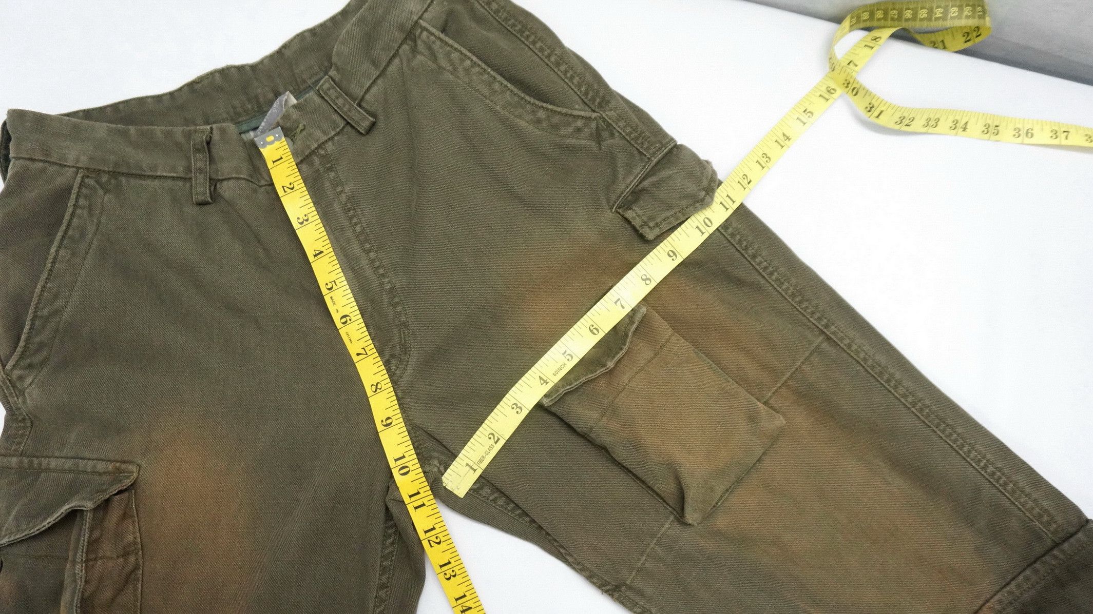 Japanese Brand 🔥 Vtg Sunfaded BLUEWAY SURPLUS Distressed Cargo Pants Size US 30 / EU 46 - 11 Thumbnail