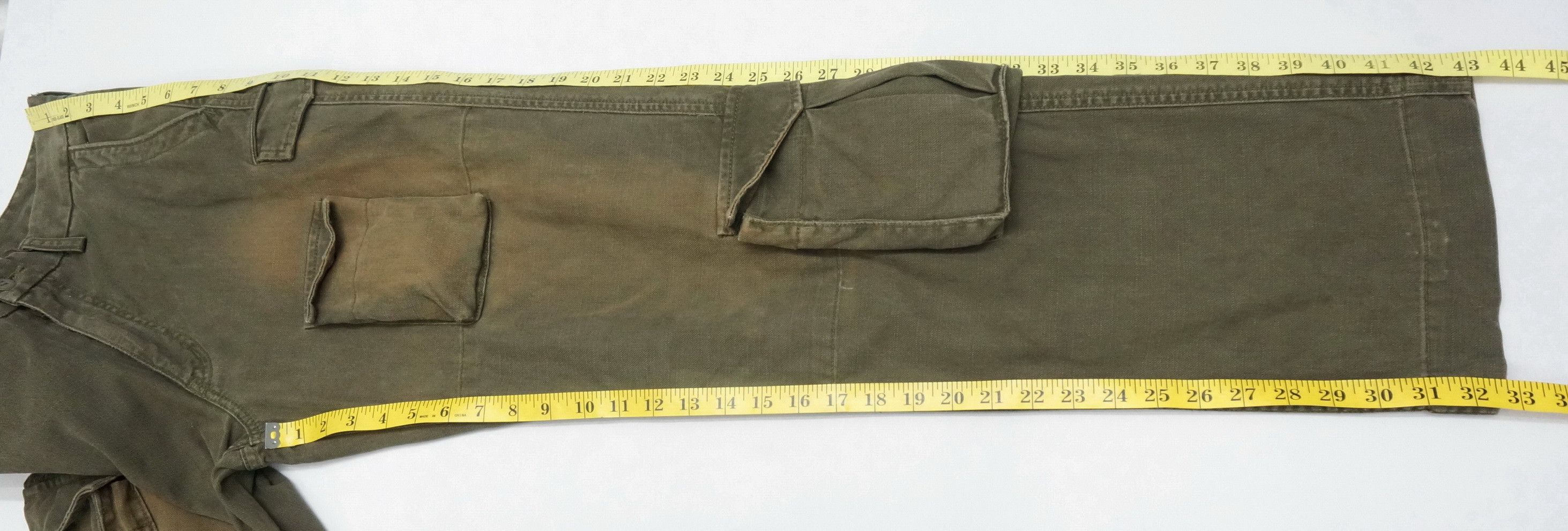Japanese Brand 🔥 Vtg Sunfaded BLUEWAY SURPLUS Distressed Cargo Pants Size US 30 / EU 46 - 12 Thumbnail