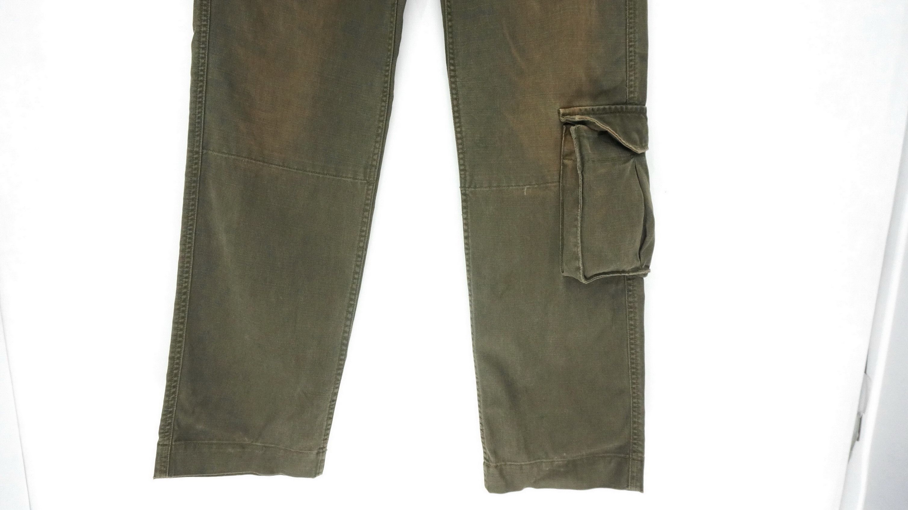 Japanese Brand 🔥 Vtg Sunfaded BLUEWAY SURPLUS Distressed Cargo Pants Size US 30 / EU 46 - 9 Thumbnail