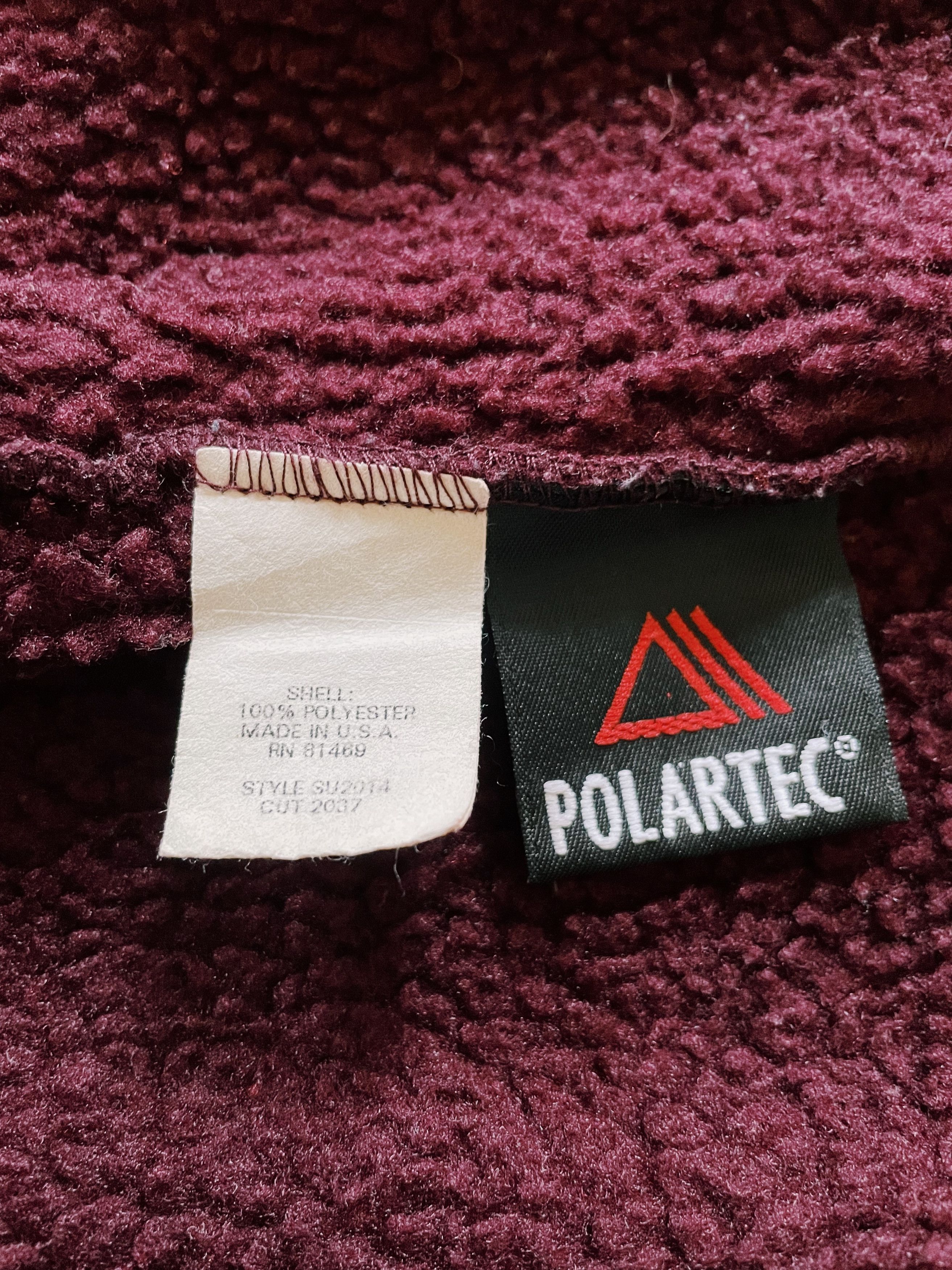 Supreme × Vintage Vintage 2000 Supreme Polartec Fleece Zip Up Jacket Burgundy Size US M / EU 48-50 / 2 - 4 Thumbnail