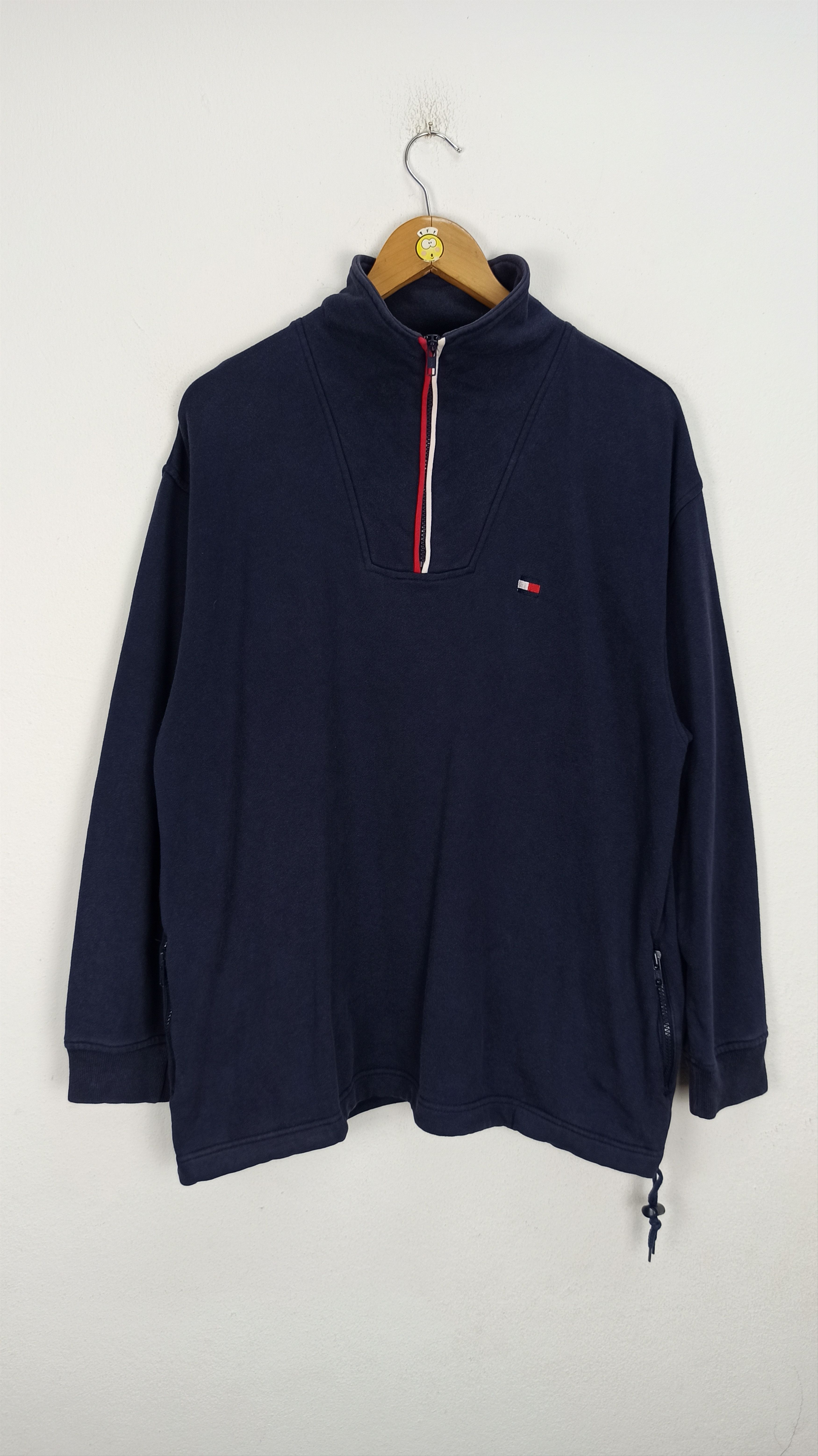Vintage Tommy Hilfiger Sweatshirt Half Zipper Small Logo