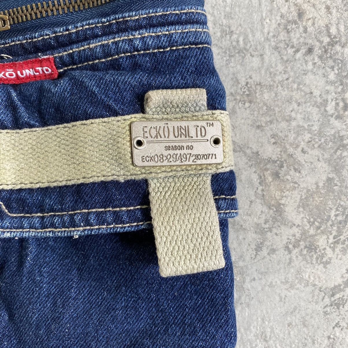 Ecko Unltd. Vintage Ecko Unltd Cargo Baggy Denim Jeans Size US 33 - 8 Thumbnail
