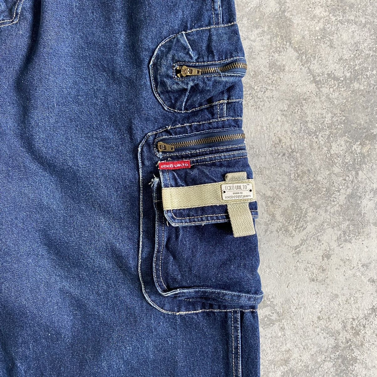 Ecko Unltd. Vintage Ecko Unltd Cargo Baggy Denim Jeans Size US 33 - 5 Thumbnail