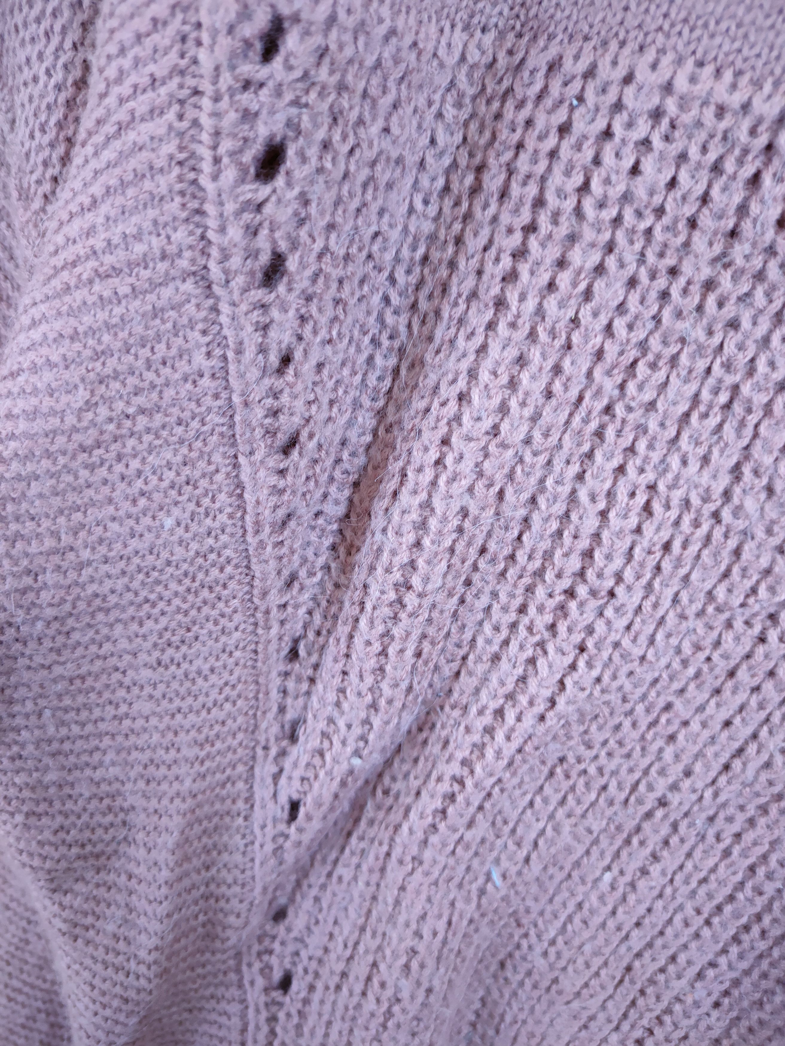 Vintage W Closet balloon sleeve crop top knitwear #46-972 Size US M / EU 48-50 / 2 - 6 Thumbnail