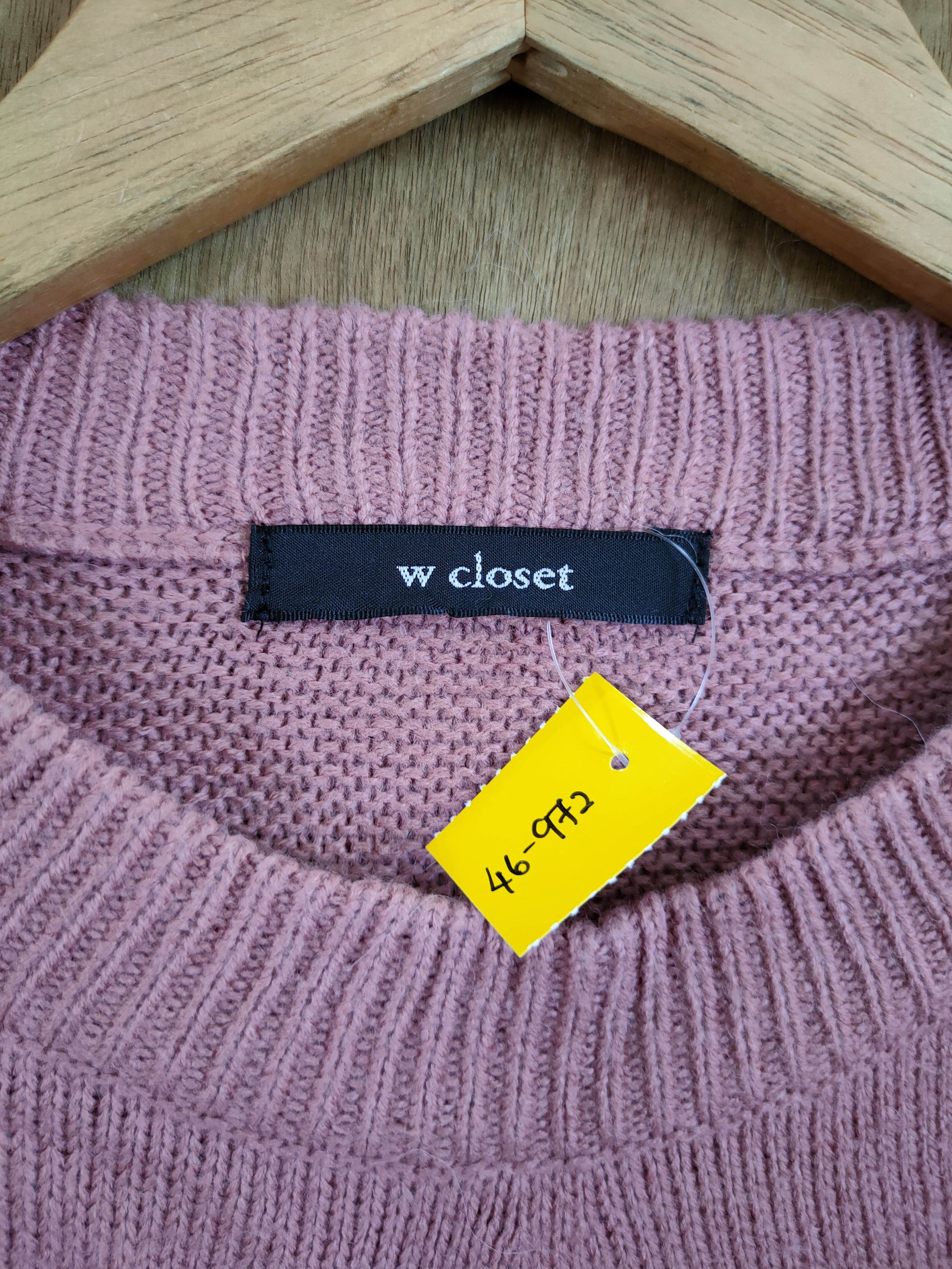 Vintage W Closet balloon sleeve crop top knitwear #46-972 Size US M / EU 48-50 / 2 - 4 Thumbnail