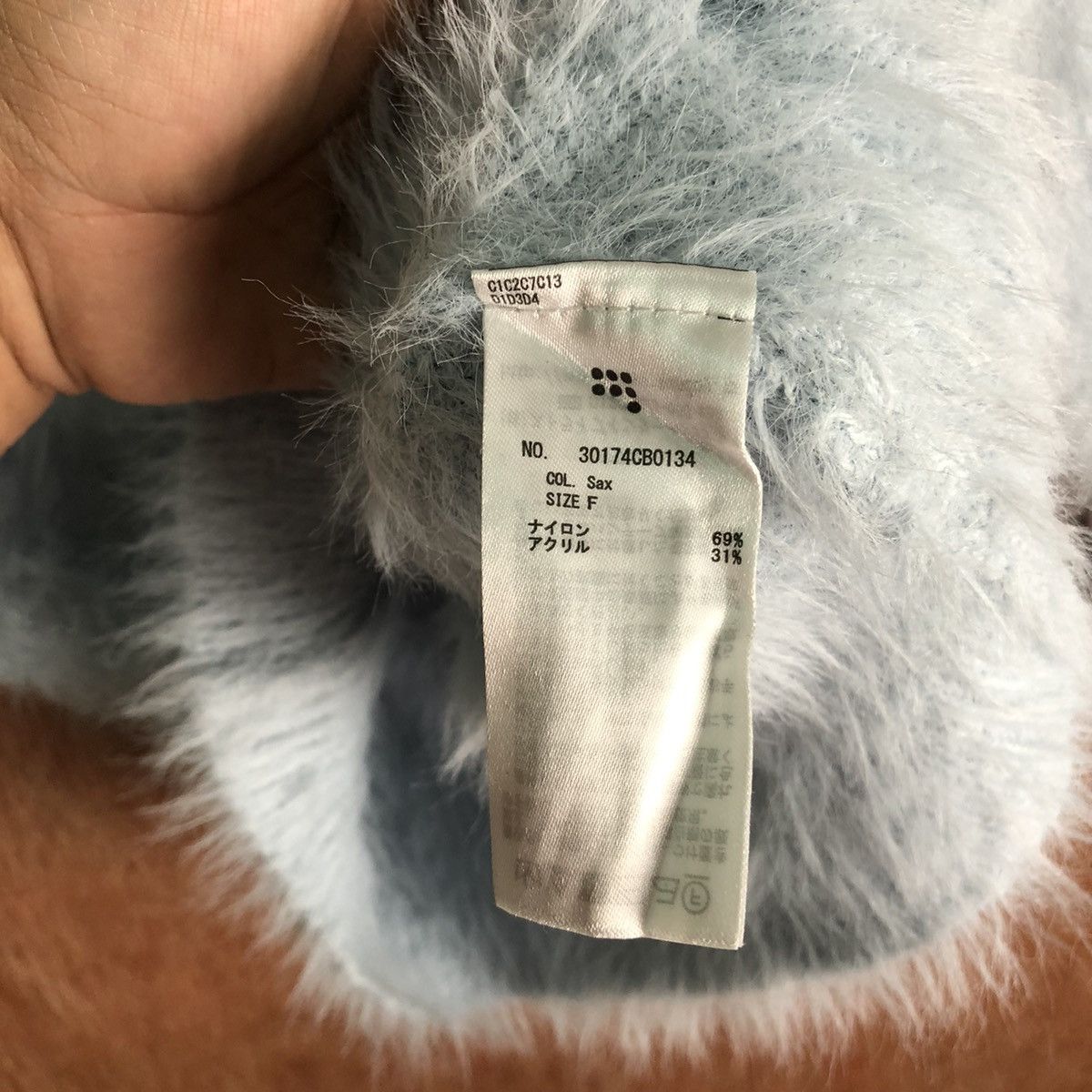 Vintage Sevendays Sunday soft fur Shag Shaggy mohair Knitwear #6537 Size L / US 10 / IT 46 - 7 Thumbnail