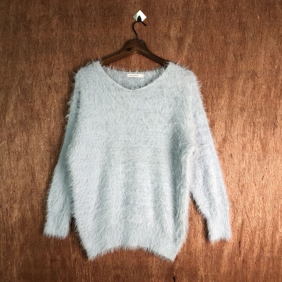 Vintage Sevendays Sunday soft fur Shag Shaggy mohair Knitwear #6537 Size L / US 10 / IT 46 - 1 Thumbnail