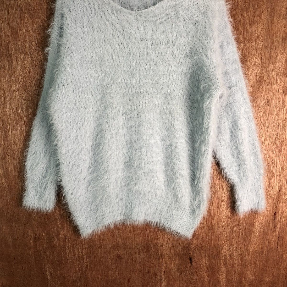 Vintage Sevendays Sunday soft fur Shag Shaggy mohair Knitwear #6537 Size L / US 10 / IT 46 - 3 Thumbnail