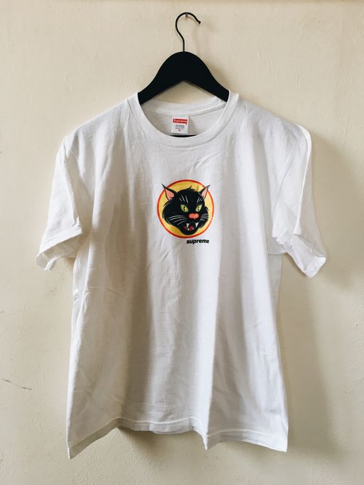 Supreme black cat store shirt