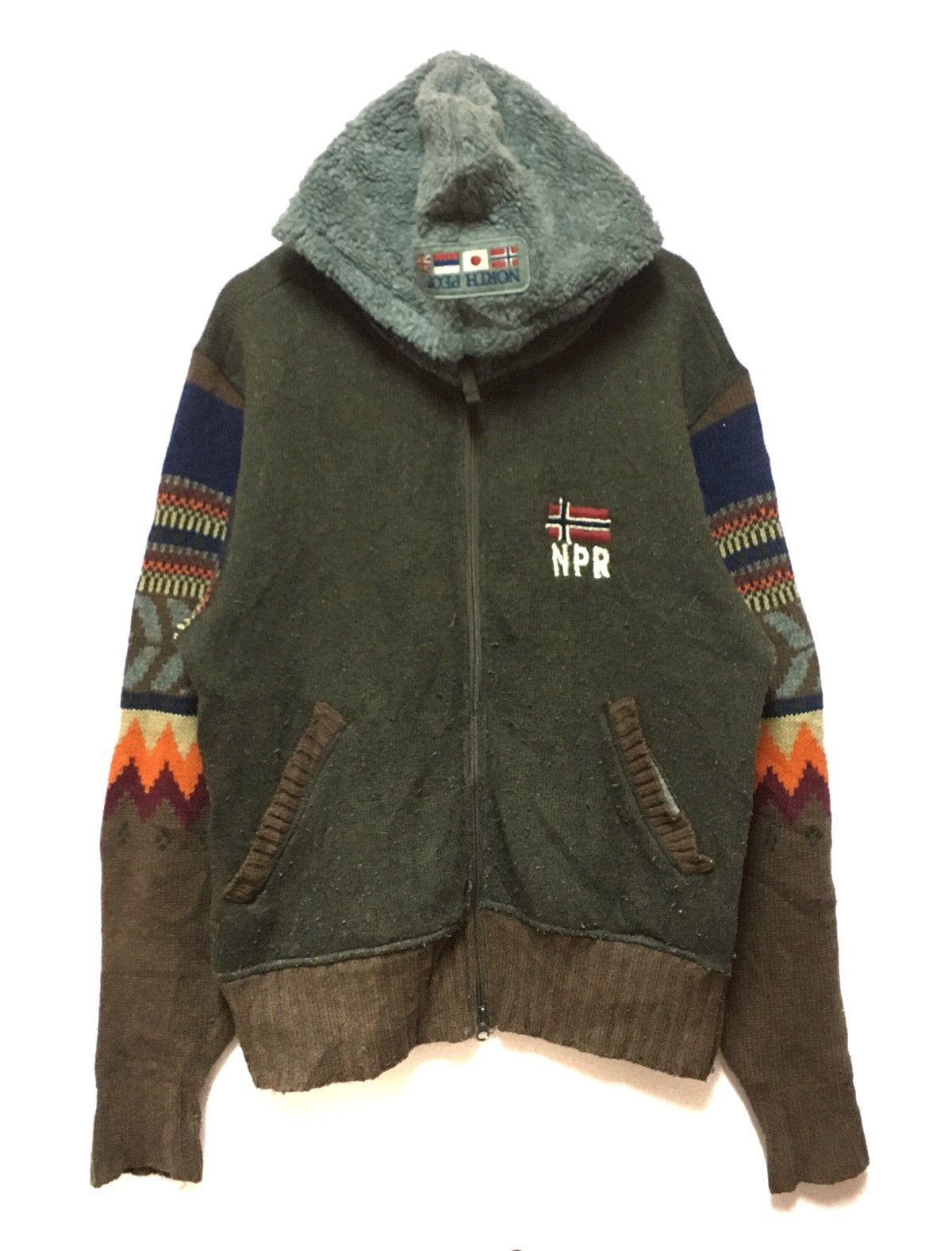 Napapijri Napajiri sherpa hoodies sleeve pattern Size US S / EU 44-46 / 1 - 1 Thumbnail