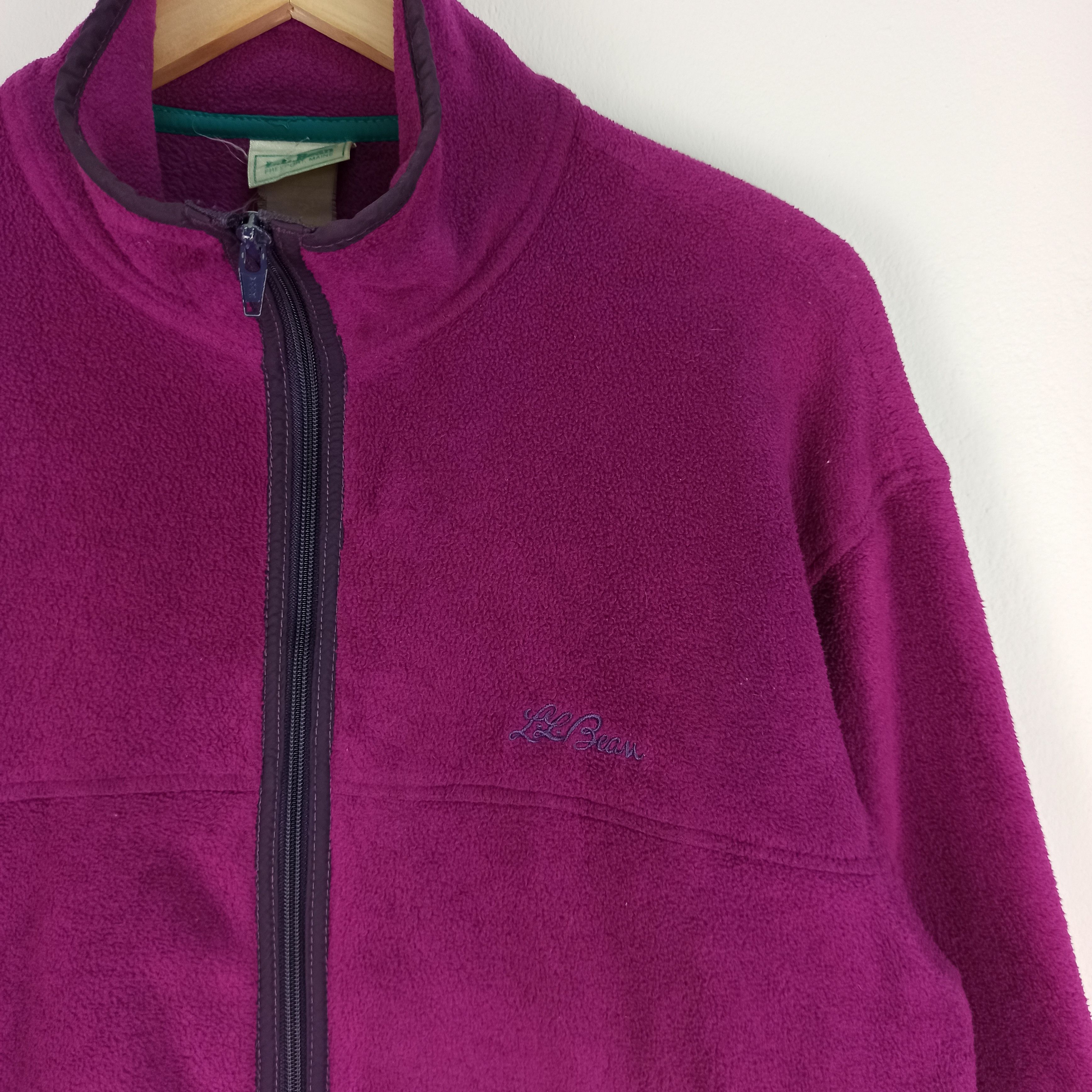 L.L. Bean Vintage L.L Bean Fleece Jacket Full Zipper Size US M / EU 48-50 / 2 - 2 Thumbnail