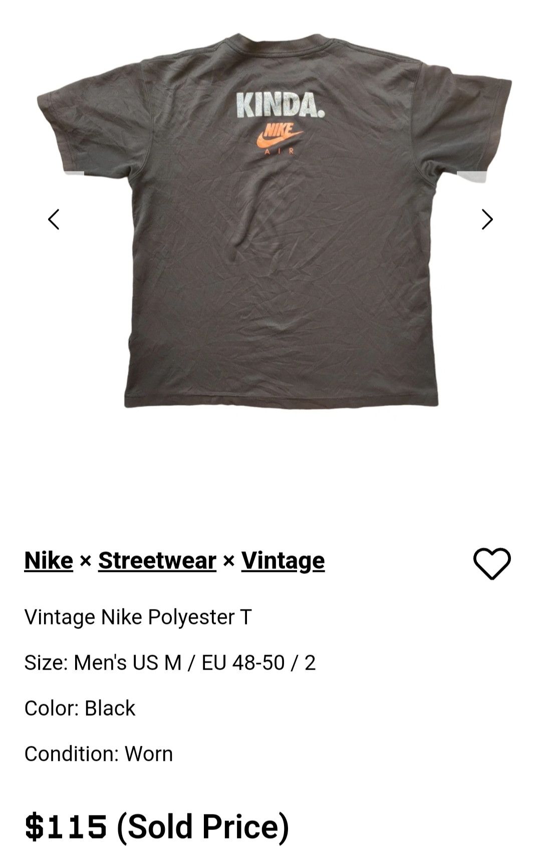 Nike Vintage Nike Polyester Faded T Size US M / EU 48-50 / 2 - 9 Thumbnail