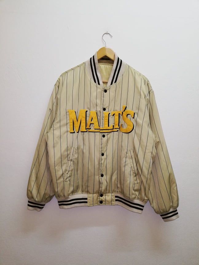 All Sport Rare Malt's Beer Reversible Casual Jacket (c29) Size US L / EU 52-54 / 3 - 5 Thumbnail
