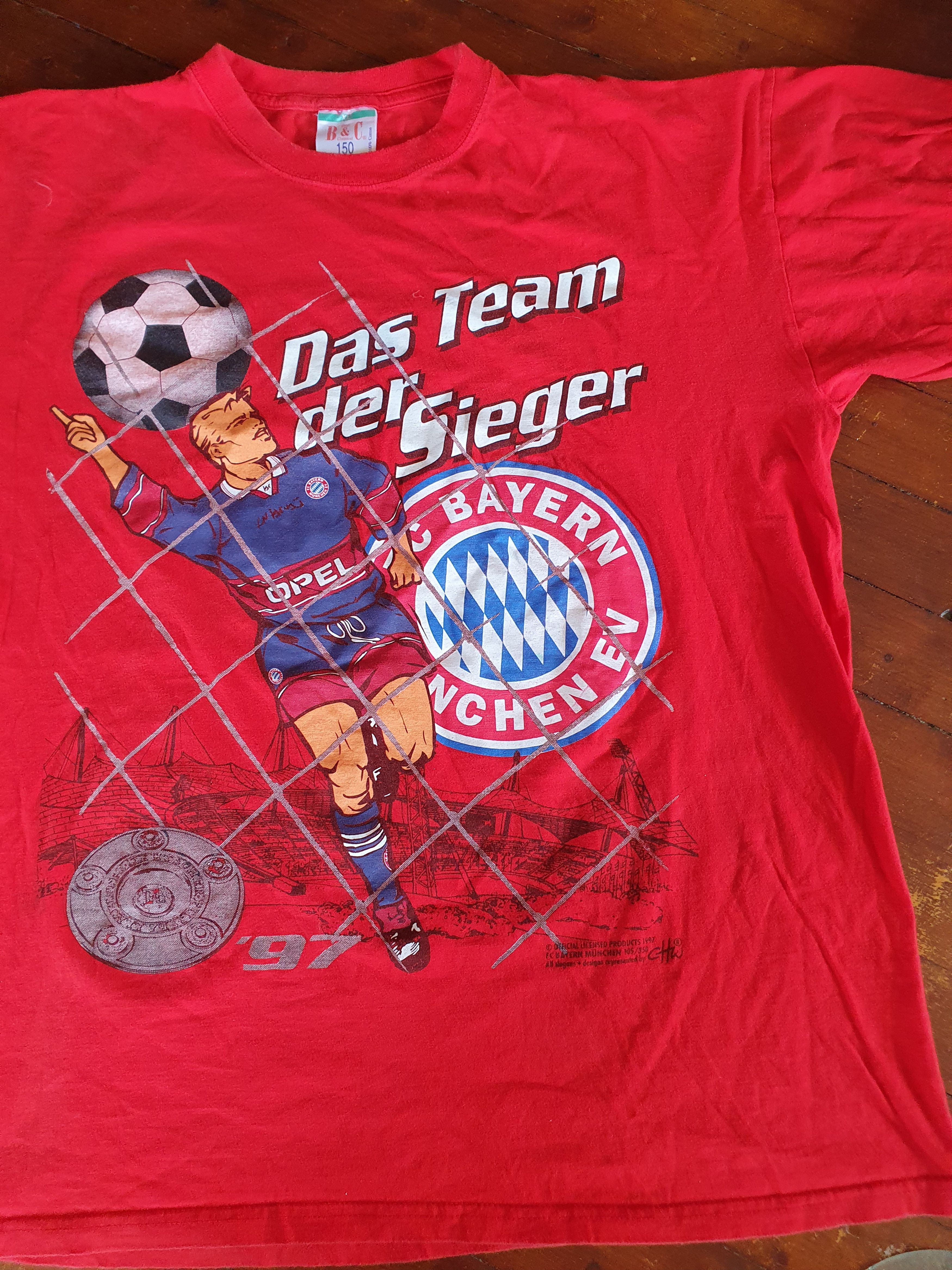 Vintage Bayern Munchen We Are The Champions Vtg 1997 double sided XL Size US XL / EU 56 / 4 - 8 Thumbnail