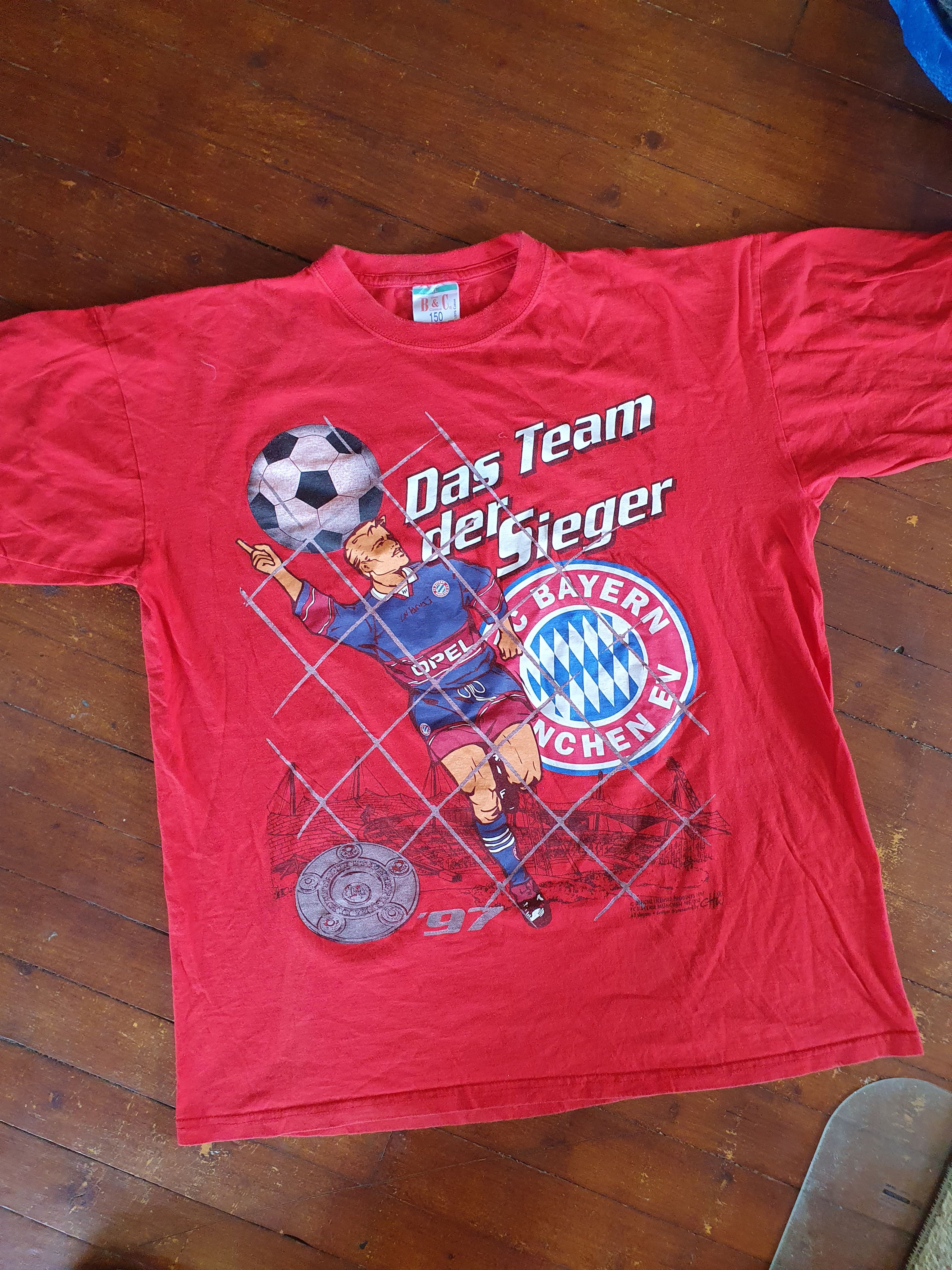 Vintage Bayern Munchen We Are The Champions Vtg 1997 double sided XL Size US XL / EU 56 / 4 - 3 Thumbnail
