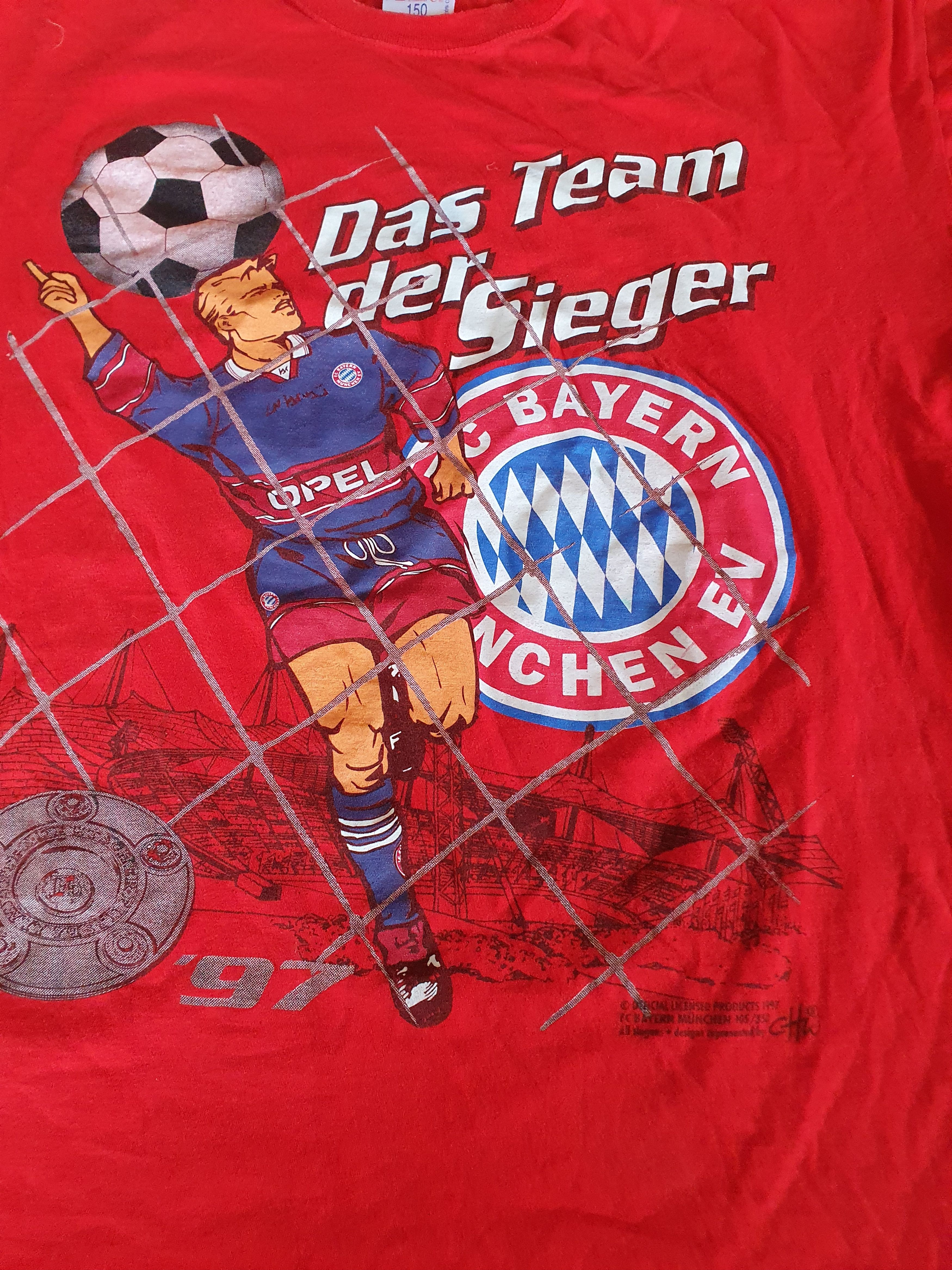 Vintage Bayern Munchen We Are The Champions Vtg 1997 double sided XL Size US XL / EU 56 / 4 - 9 Thumbnail