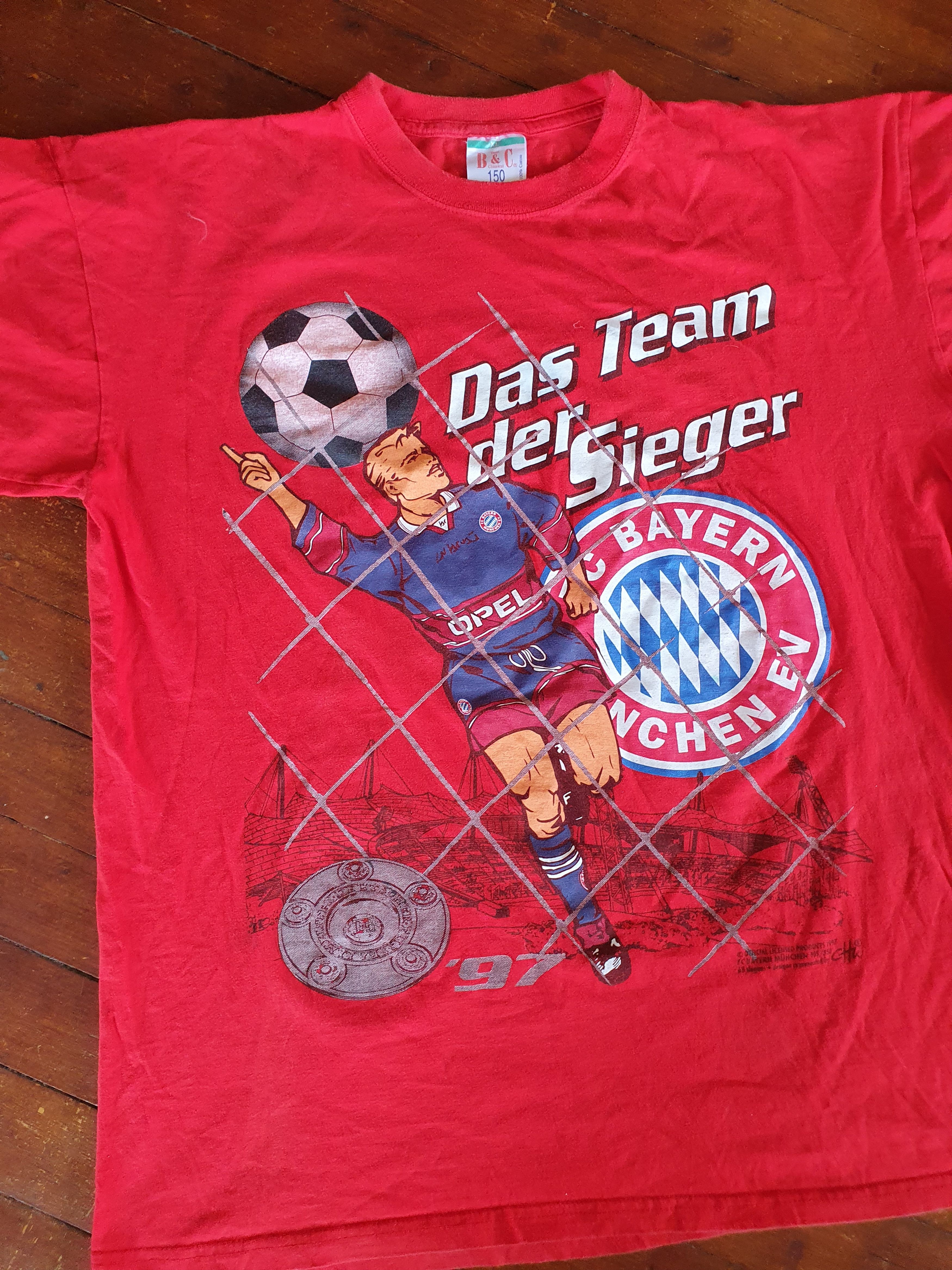 Vintage Bayern Munchen We Are The Champions Vtg 1997 double sided XL Size US XL / EU 56 / 4 - 7 Thumbnail