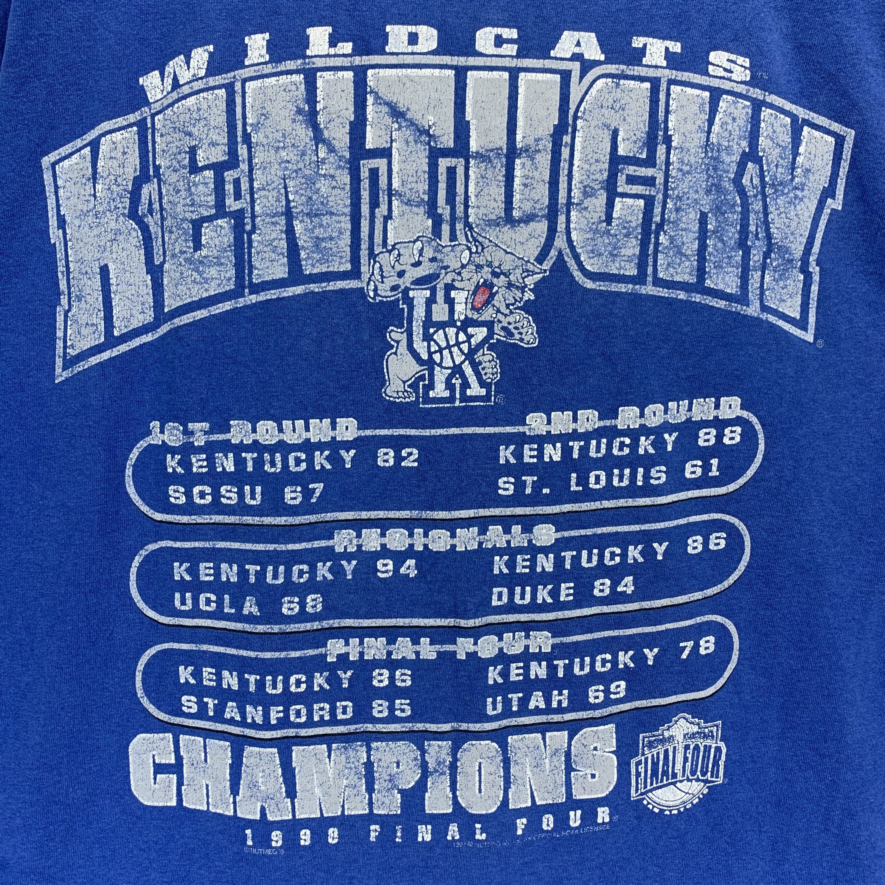 Lee 98' NCAA Kentucky Wildcats Big Logo Tees #3137-115 Size US L / EU 52-54 / 3 - 8 Thumbnail