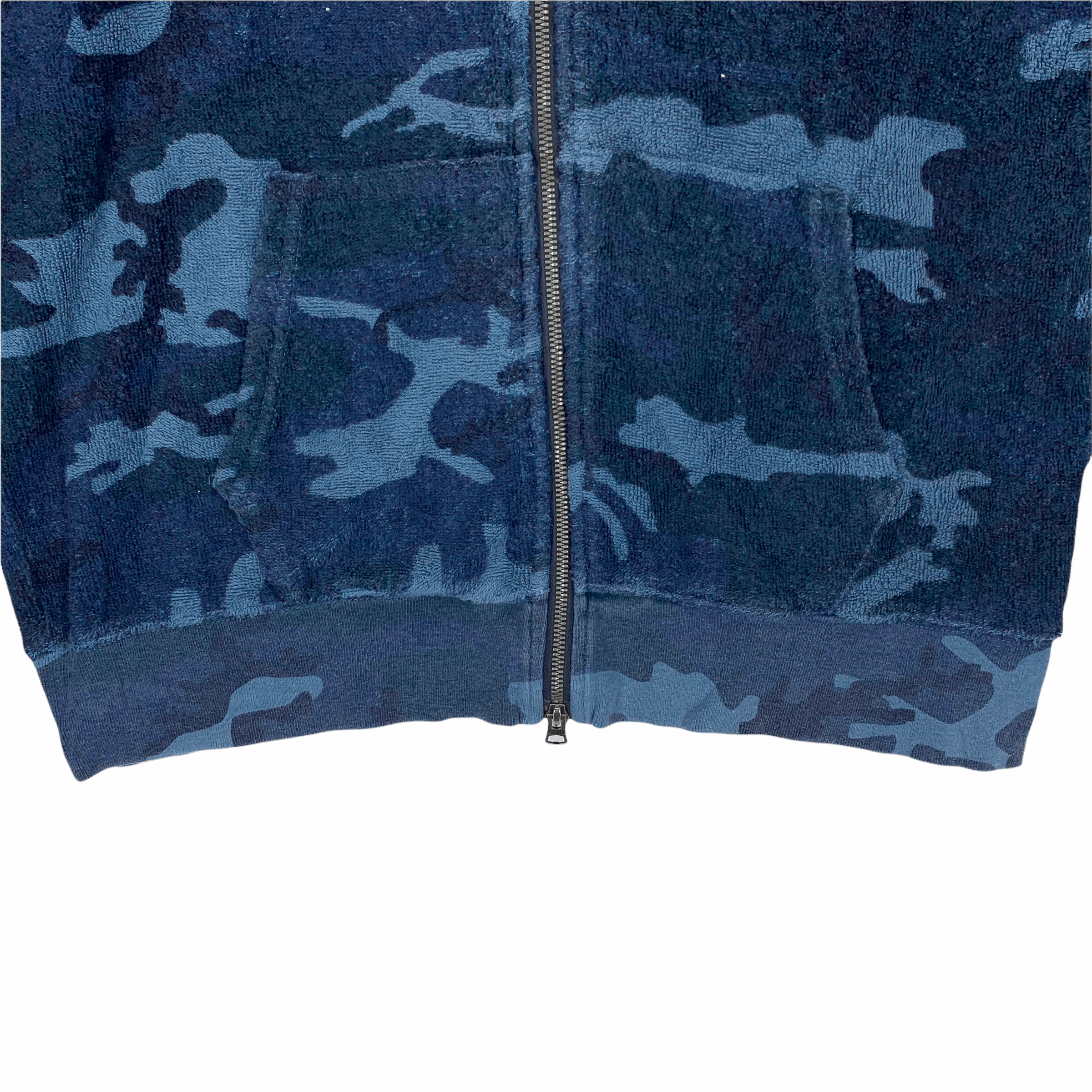 Alpha Industries Alpha Industries Blue Camo Zipper Fleece Hoodies #3120-115 Size US XL / EU 56 / 4 - 3 Thumbnail