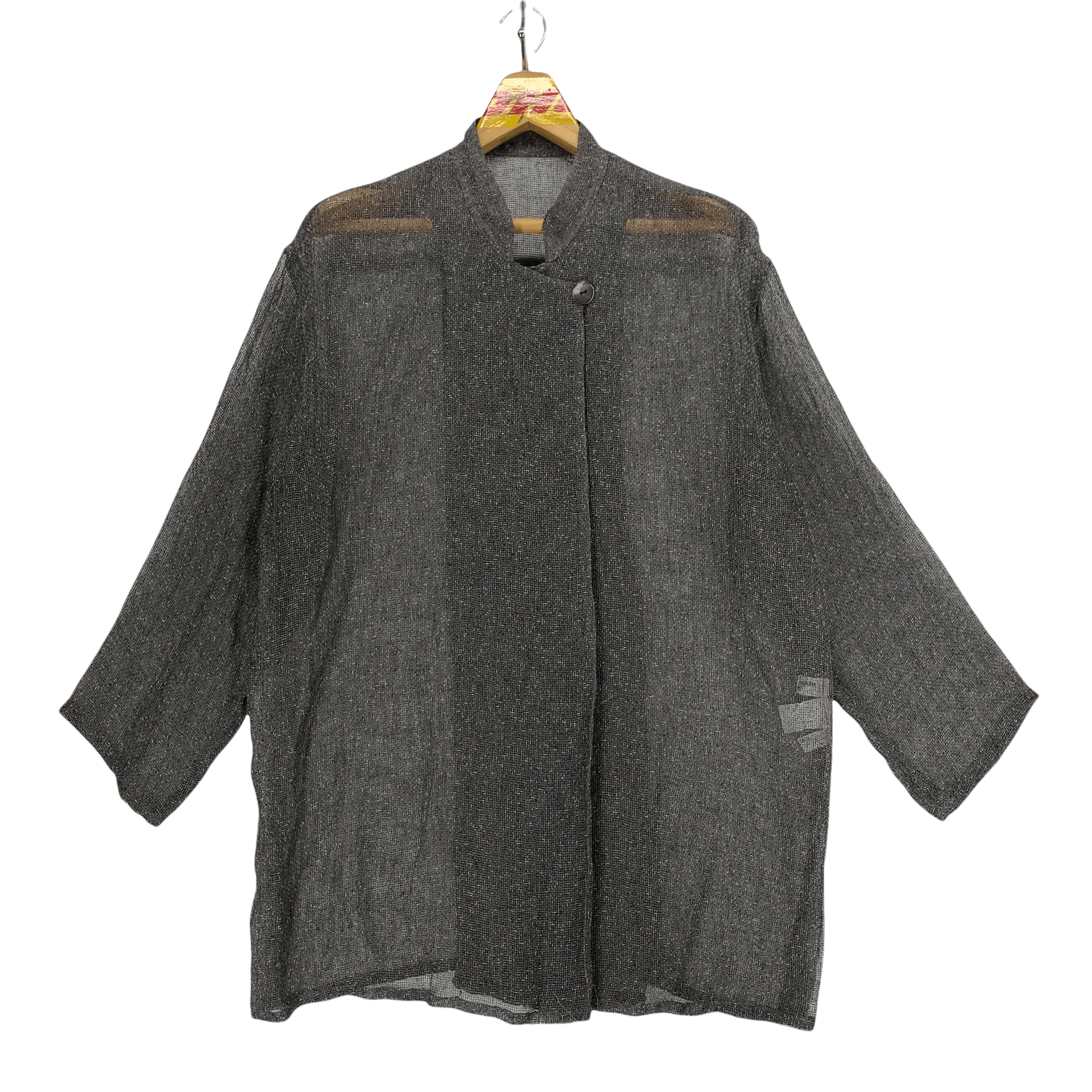 Japanese Brand Christian Aujard Paris Liberte Full Mesh Cardigan #3486-116 Size L / US 10 / IT 46 - 1 Thumbnail