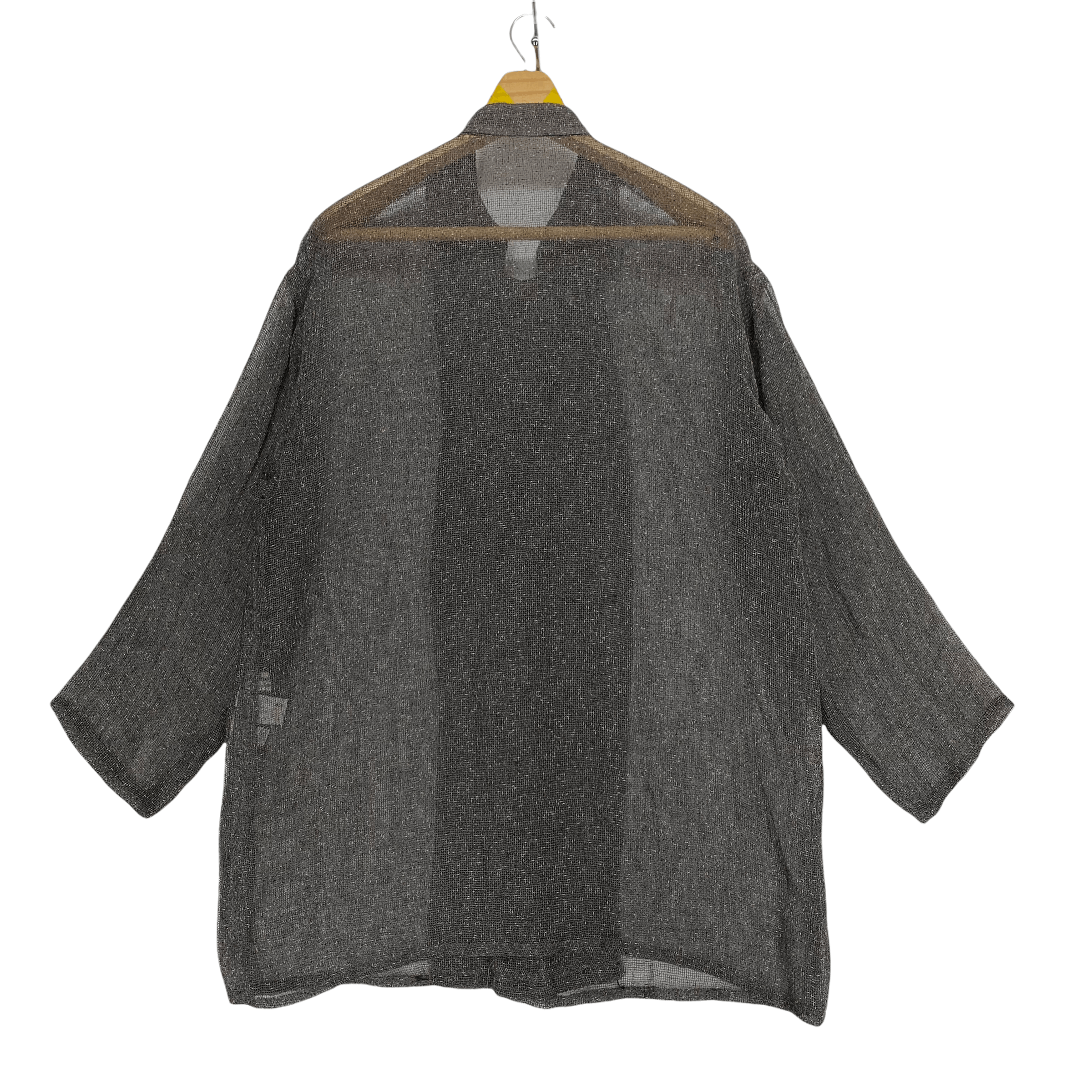 Japanese Brand Christian Aujard Paris Liberte Full Mesh Cardigan #3486-116 Size L / US 10 / IT 46 - 6 Thumbnail