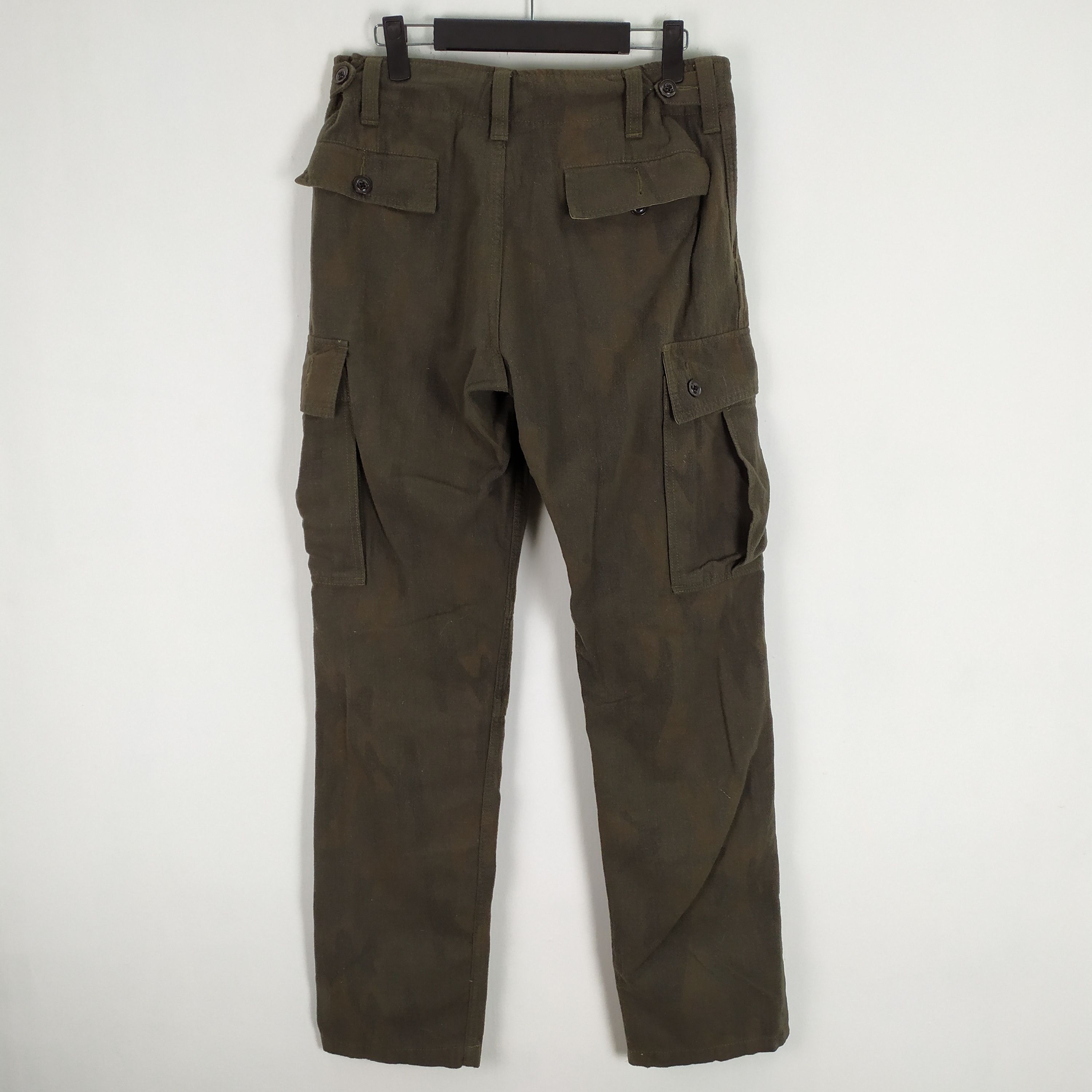 Japanese Brand BACK NUMBER WOOL CARGO PANTS Size US 30 / EU 46 - 2 Thumbnail