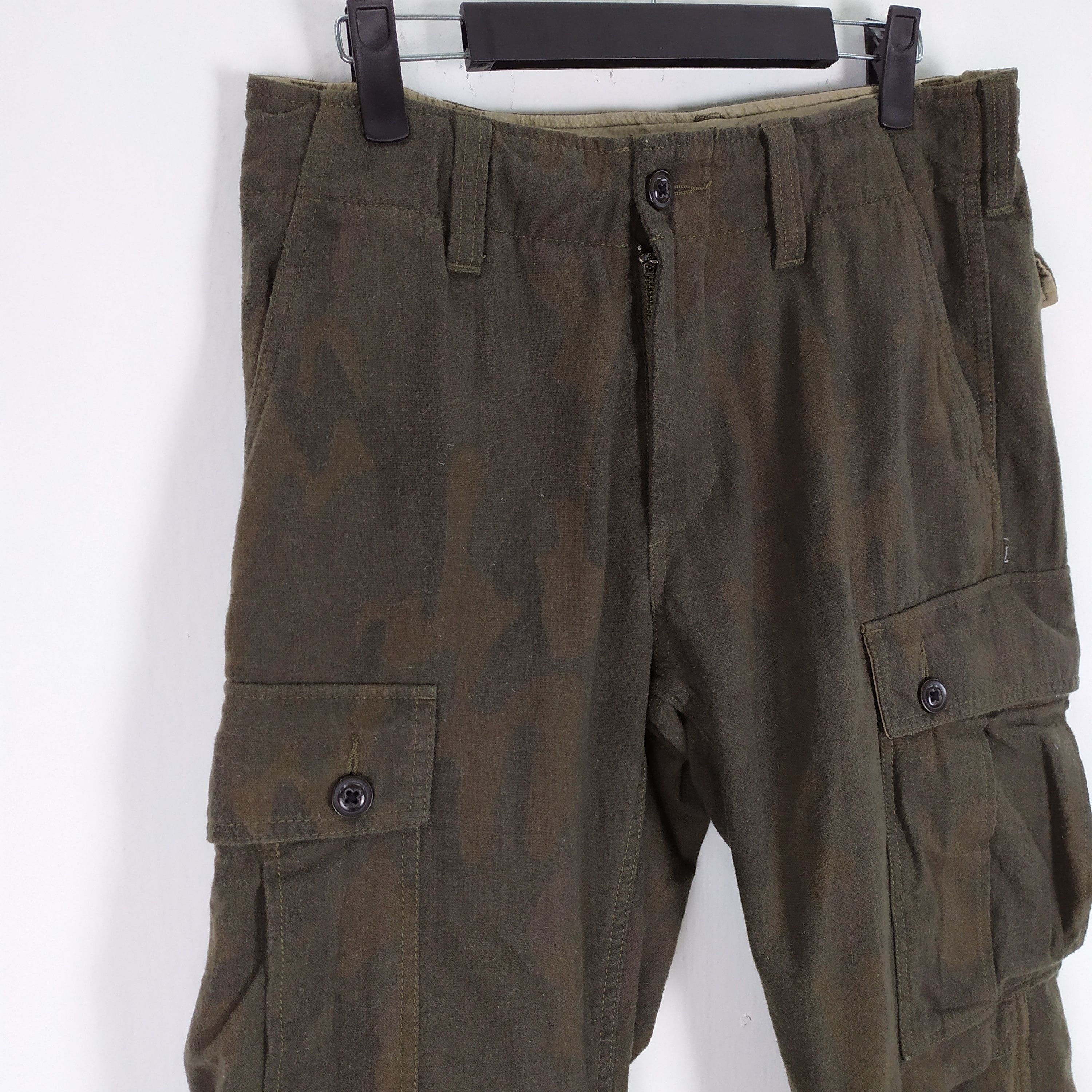 Japanese Brand BACK NUMBER WOOL CARGO PANTS Size US 30 / EU 46 - 10 Thumbnail
