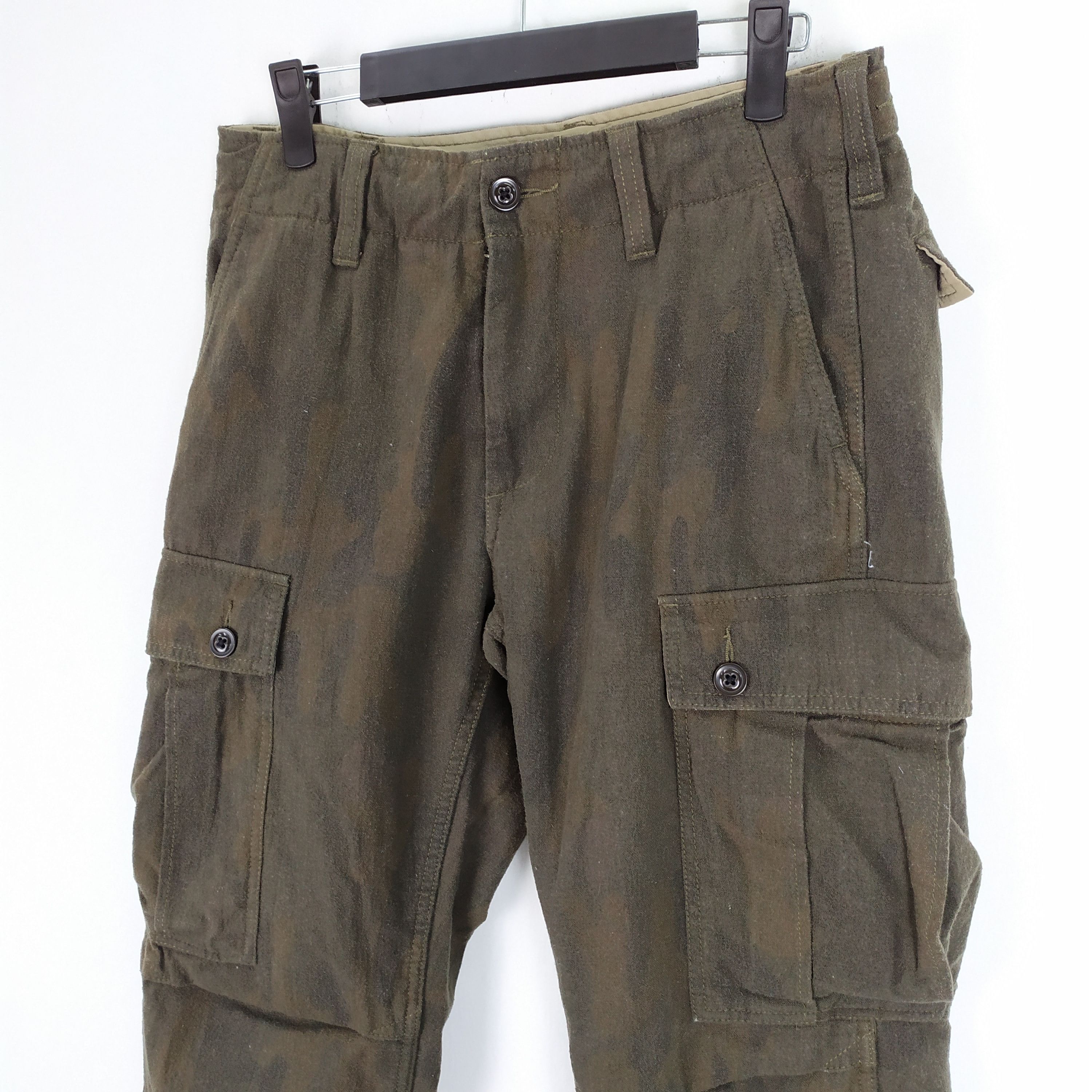 Japanese Brand BACK NUMBER WOOL CARGO PANTS Size US 30 / EU 46 - 9 Thumbnail