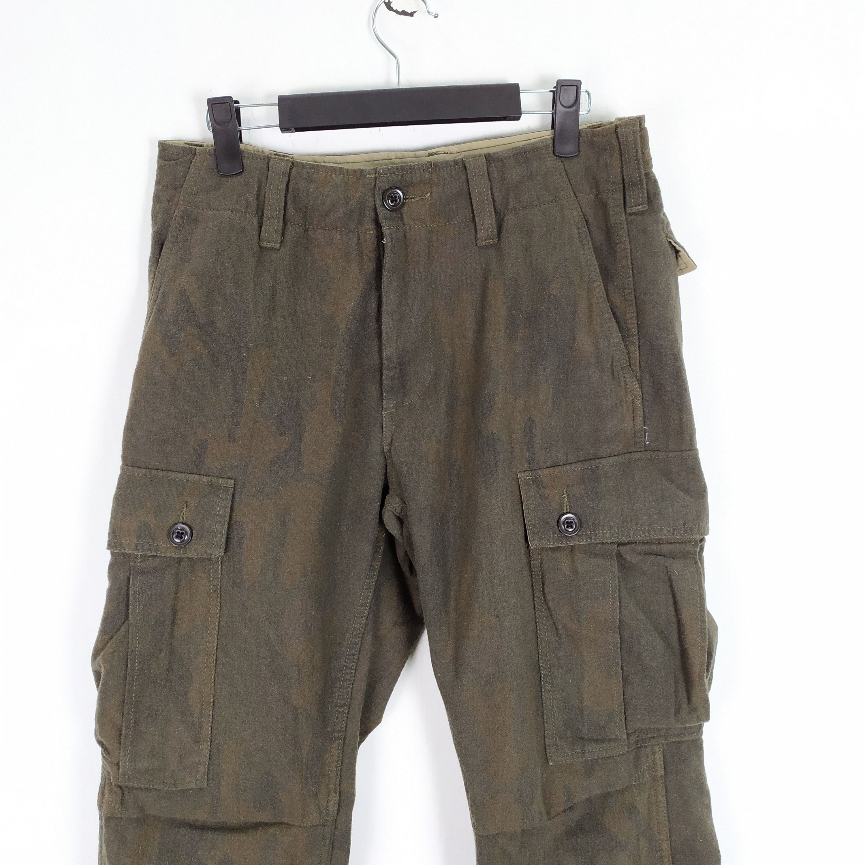Japanese Brand BACK NUMBER WOOL CARGO PANTS Size US 30 / EU 46 - 5 Thumbnail