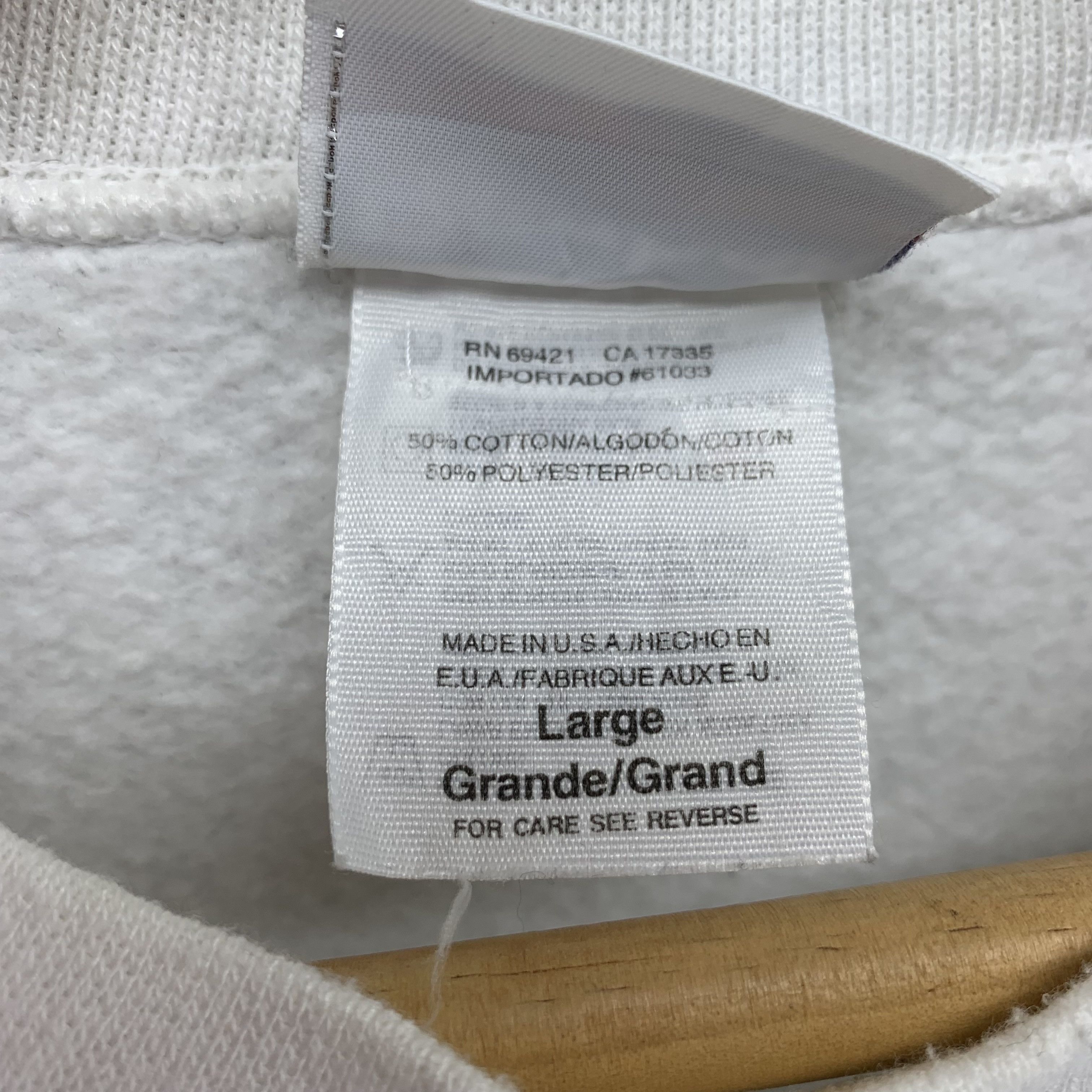 Reebok 90's Reebok Big Logo Made in USA Sweatshirts #3291-117 Size US L / EU 52-54 / 3 - 7 Thumbnail