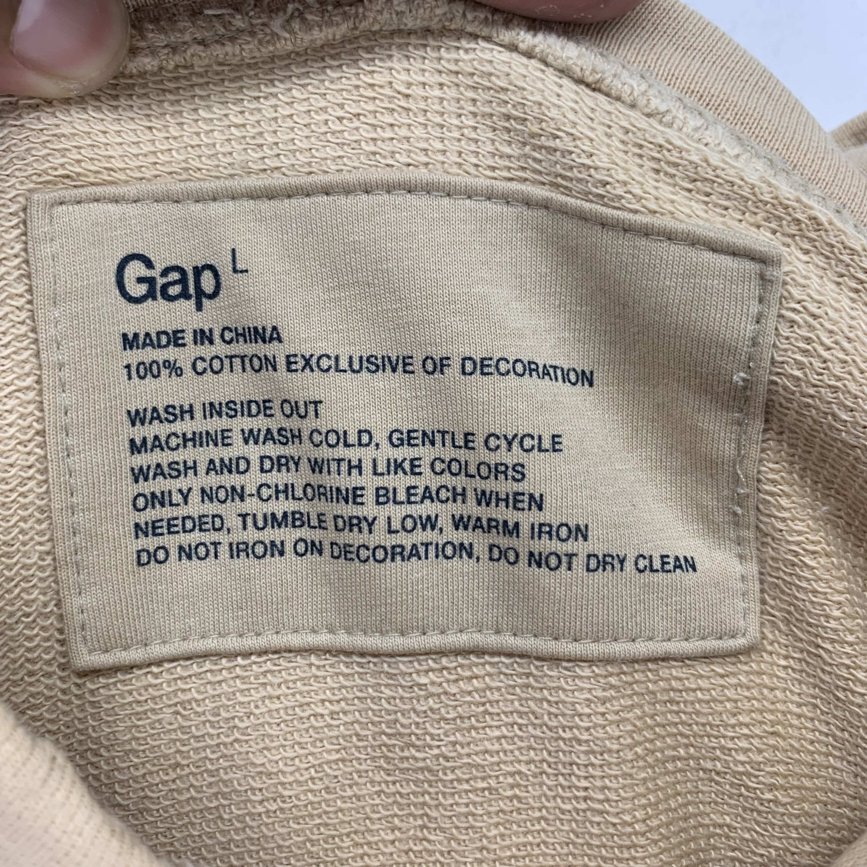 Gap Gap Big Logo Pullover Hoodies #3281-117 Size US L / EU 52-54 / 3 - 6 Thumbnail
