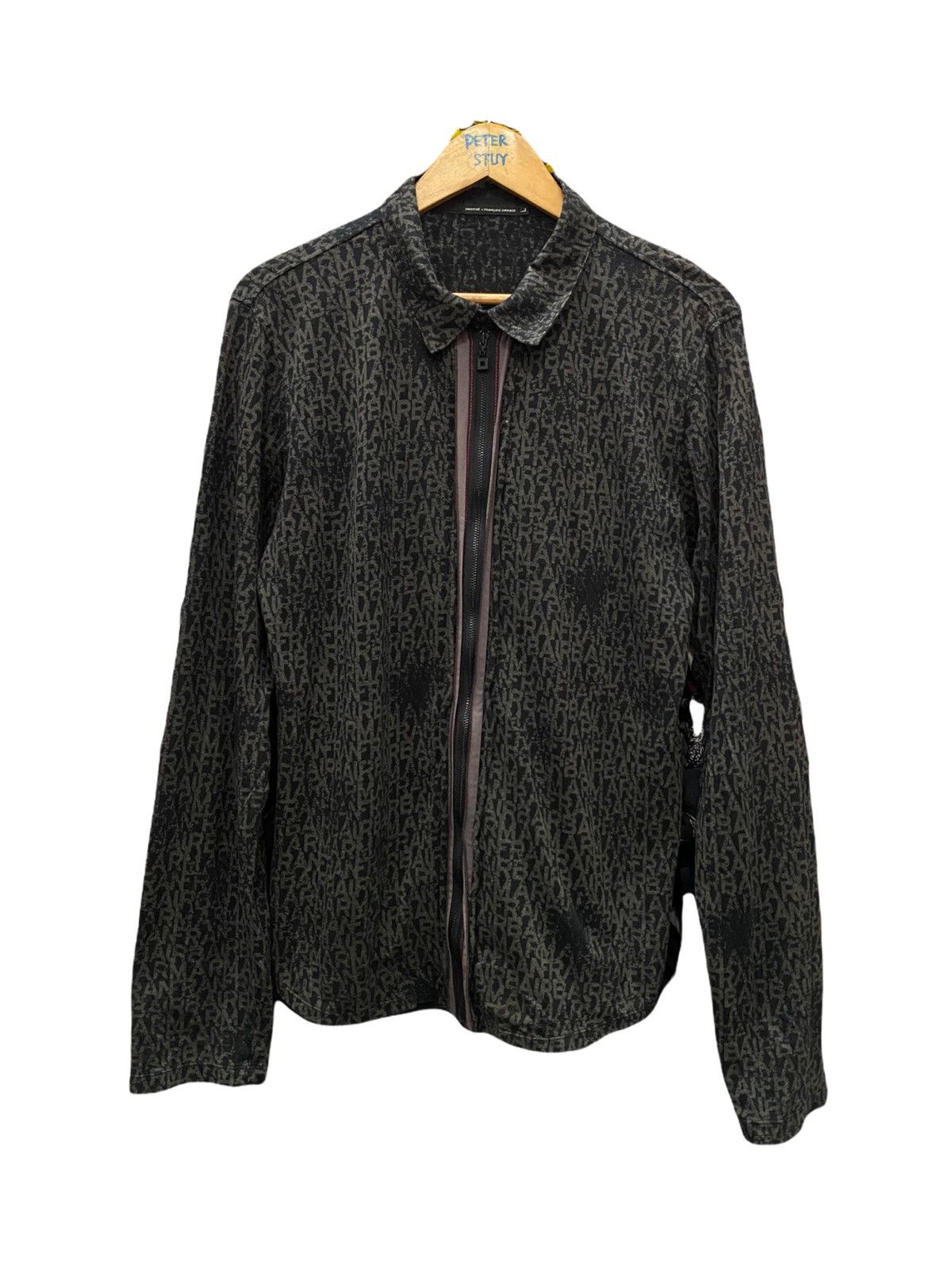 Marithe + Francois Girbaud Marithe Francois Girboud over printed zipper collar Jacket Size US L / EU 52-54 / 3 - 1 Thumbnail