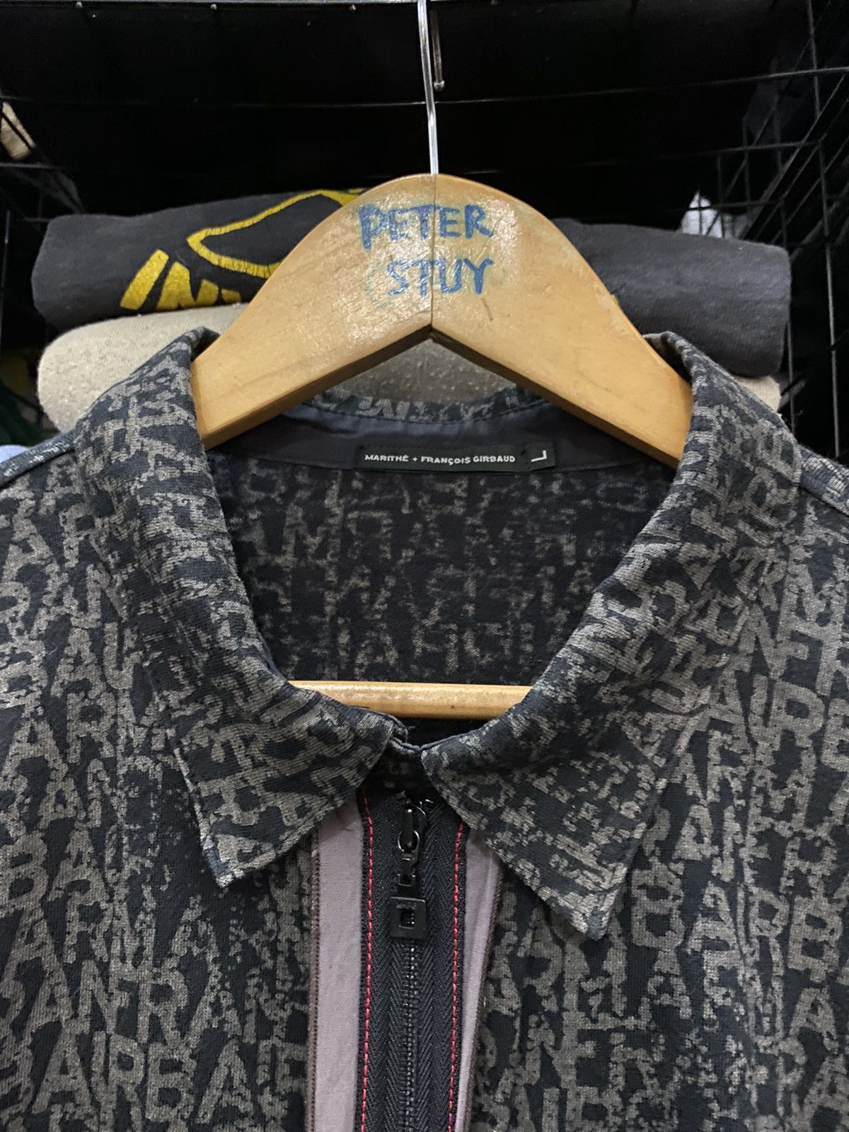 Marithe + Francois Girbaud Marithe Francois Girboud over printed zipper collar Jacket Size US L / EU 52-54 / 3 - 8 Thumbnail