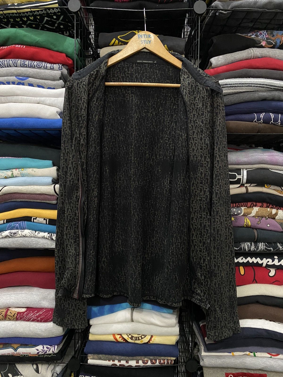 Marithe + Francois Girbaud Marithe Francois Girboud over printed zipper collar Jacket Size US L / EU 52-54 / 3 - 9 Thumbnail
