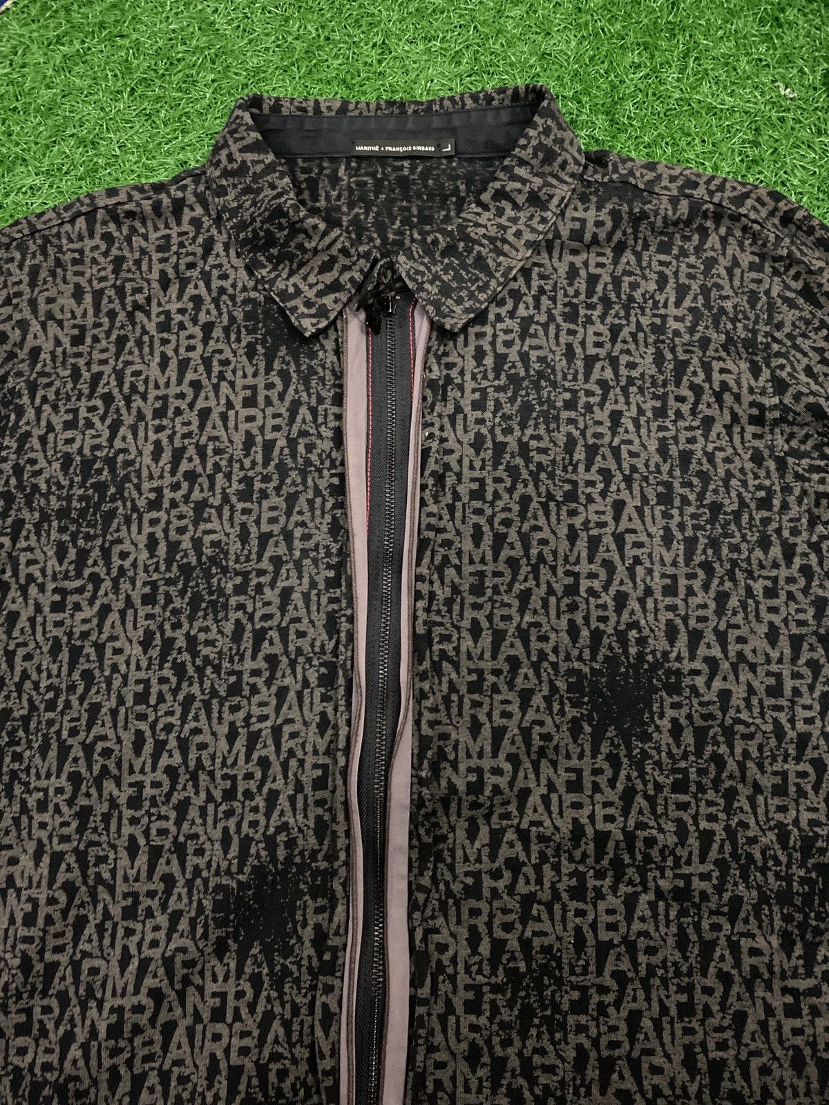 Marithe + Francois Girbaud Marithe Francois Girboud over printed zipper collar Jacket Size US L / EU 52-54 / 3 - 2 Thumbnail