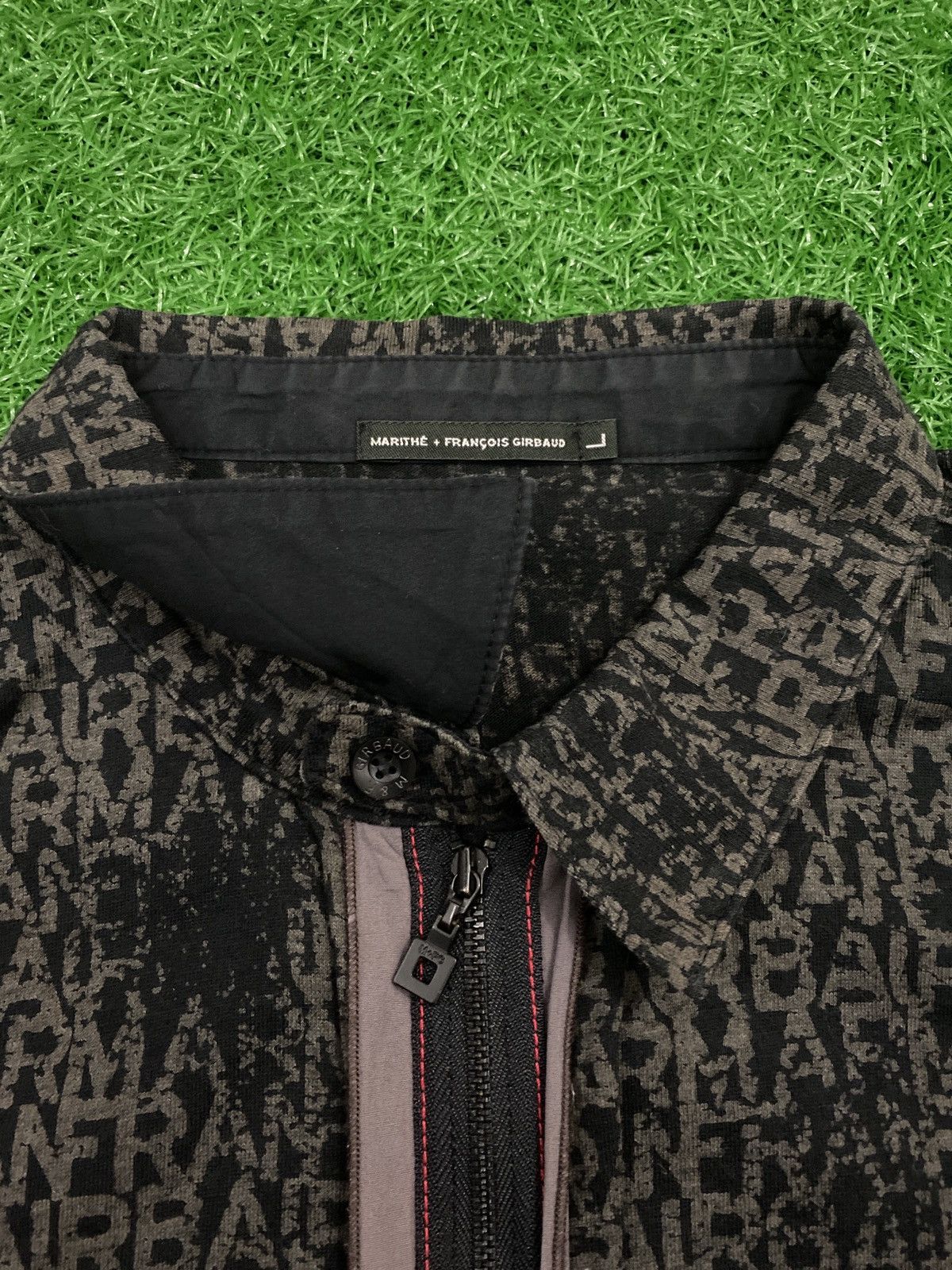 Marithe + Francois Girbaud Marithe Francois Girboud over printed zipper collar Jacket Size US L / EU 52-54 / 3 - 3 Thumbnail