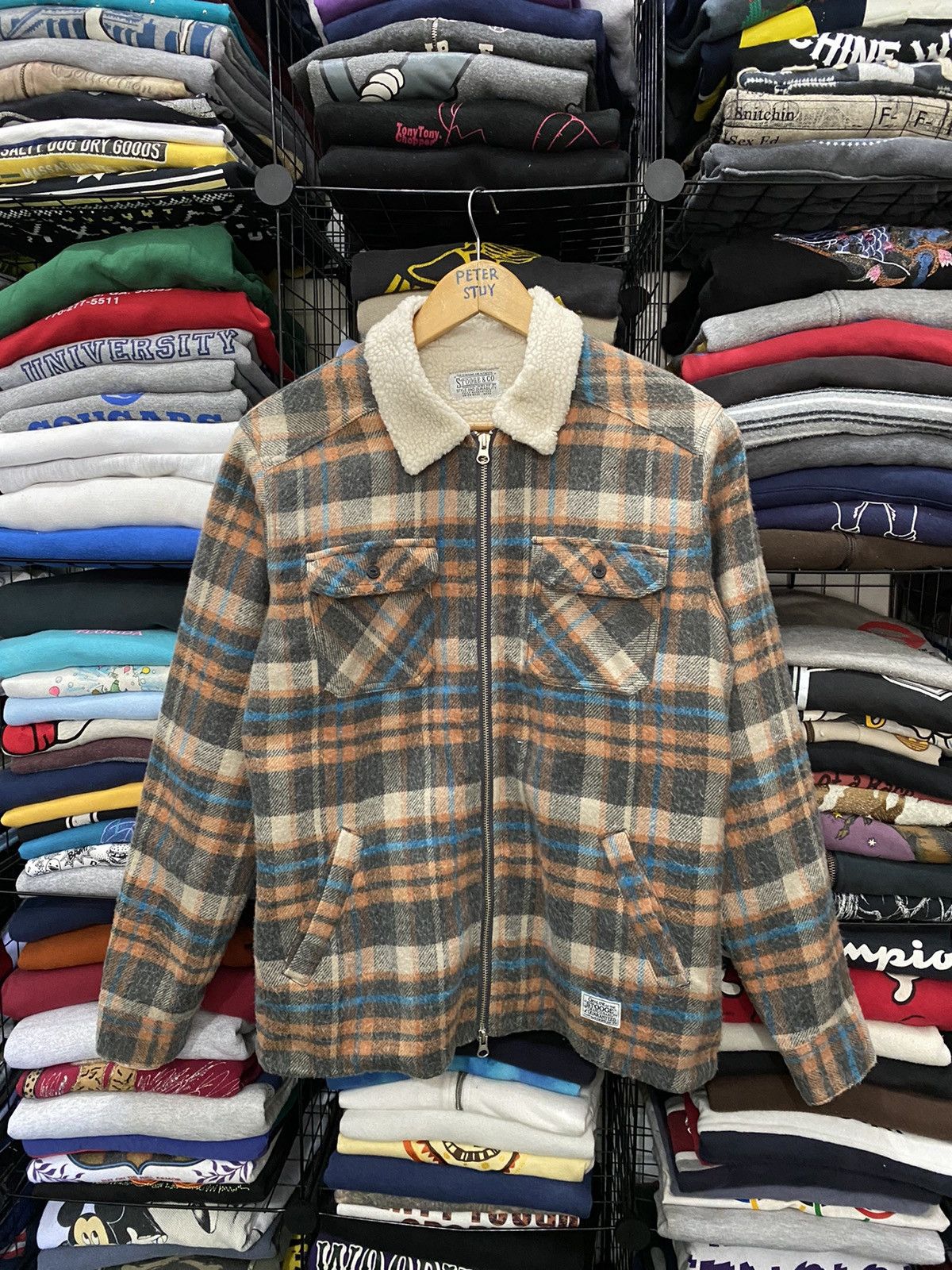 Japanese Brand Stooge&Co jacket flannel design Size US M / EU 48-50 / 2 - 1 Thumbnail