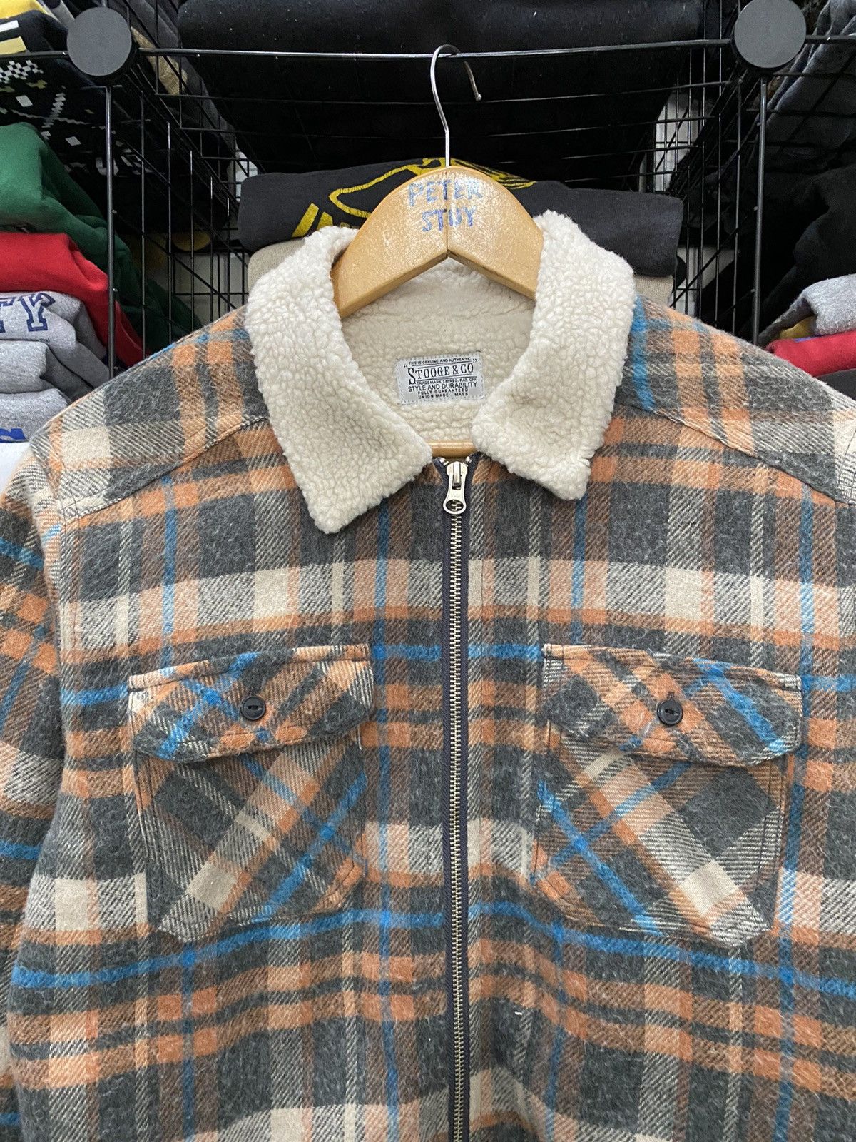 Japanese Brand Stooge&Co jacket flannel design Size US M / EU 48-50 / 2 - 8 Thumbnail
