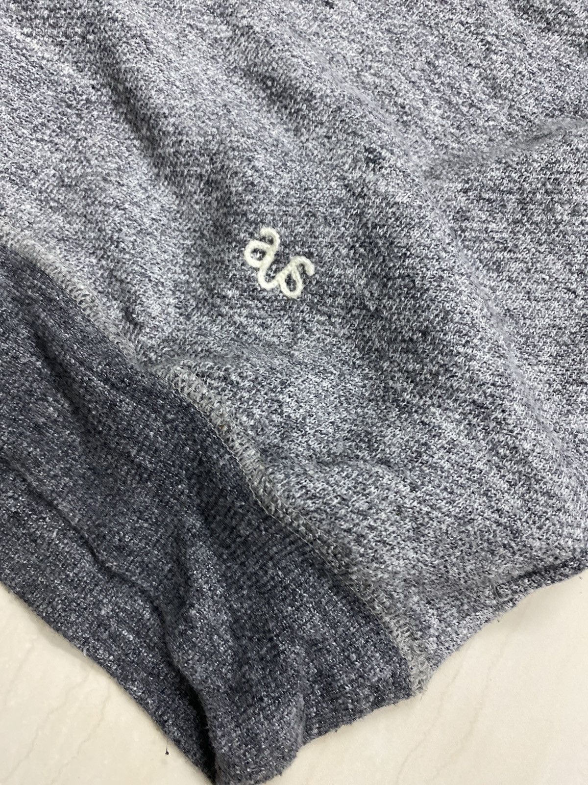 Japanese Brand AMERICANA by RISE FROM THE 30 PLAIN GREY CROP HOODIE Size US L / EU 52-54 / 3 - 11 Thumbnail