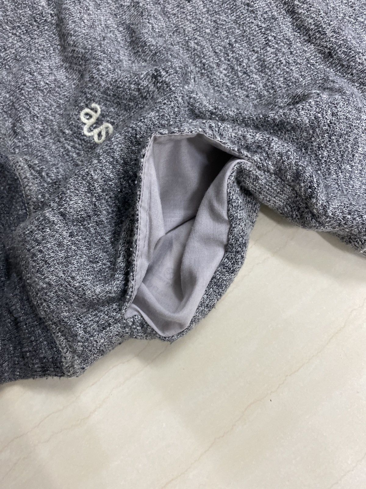 Japanese Brand AMERICANA by RISE FROM THE 30 PLAIN GREY CROP HOODIE Size US L / EU 52-54 / 3 - 12 Thumbnail
