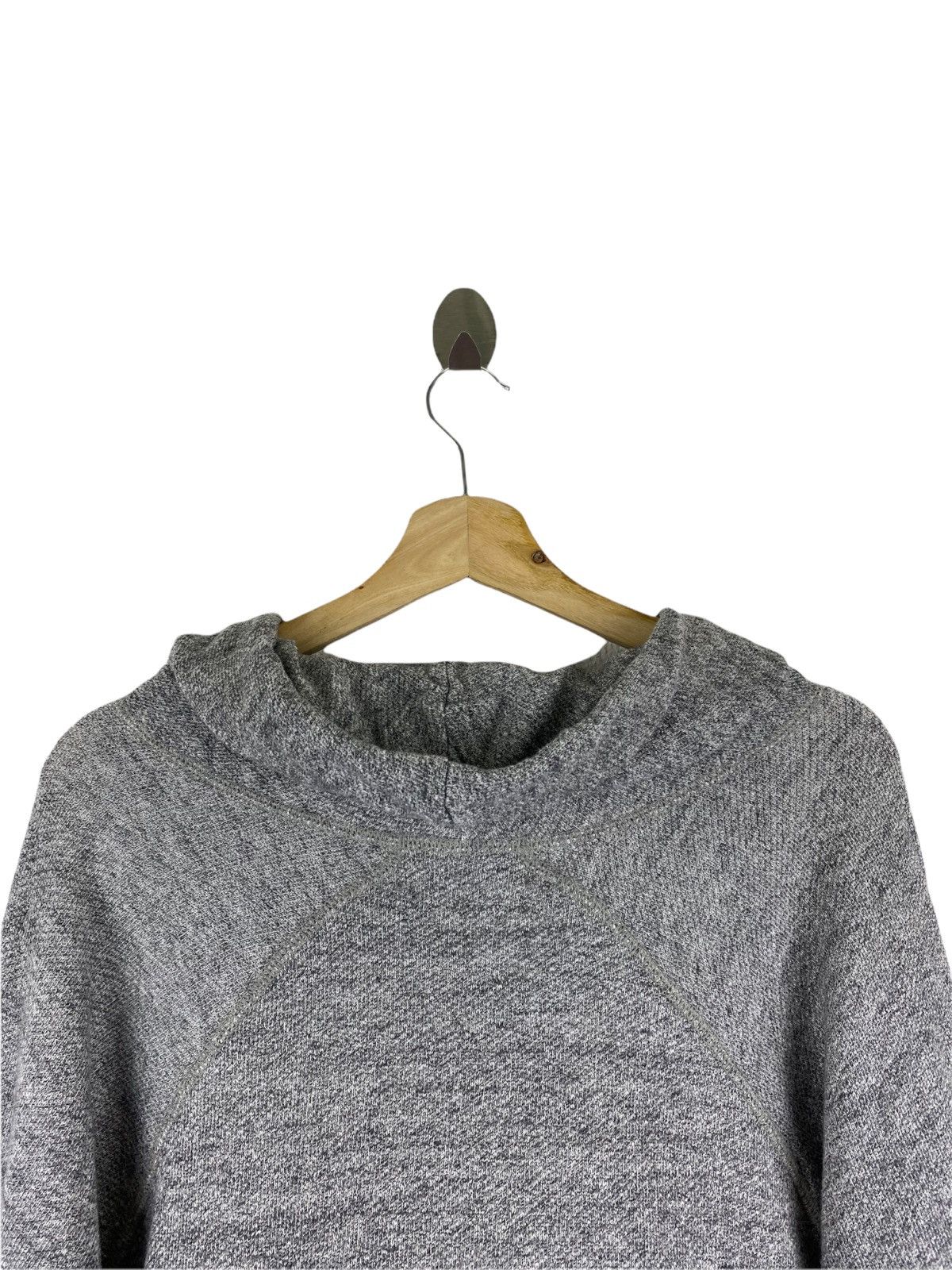 Japanese Brand AMERICANA by RISE FROM THE 30 PLAIN GREY CROP HOODIE Size US L / EU 52-54 / 3 - 6 Thumbnail