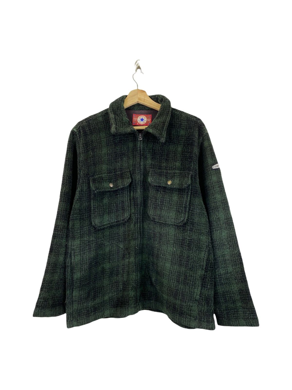 🔥Vintage converse fleece jacket