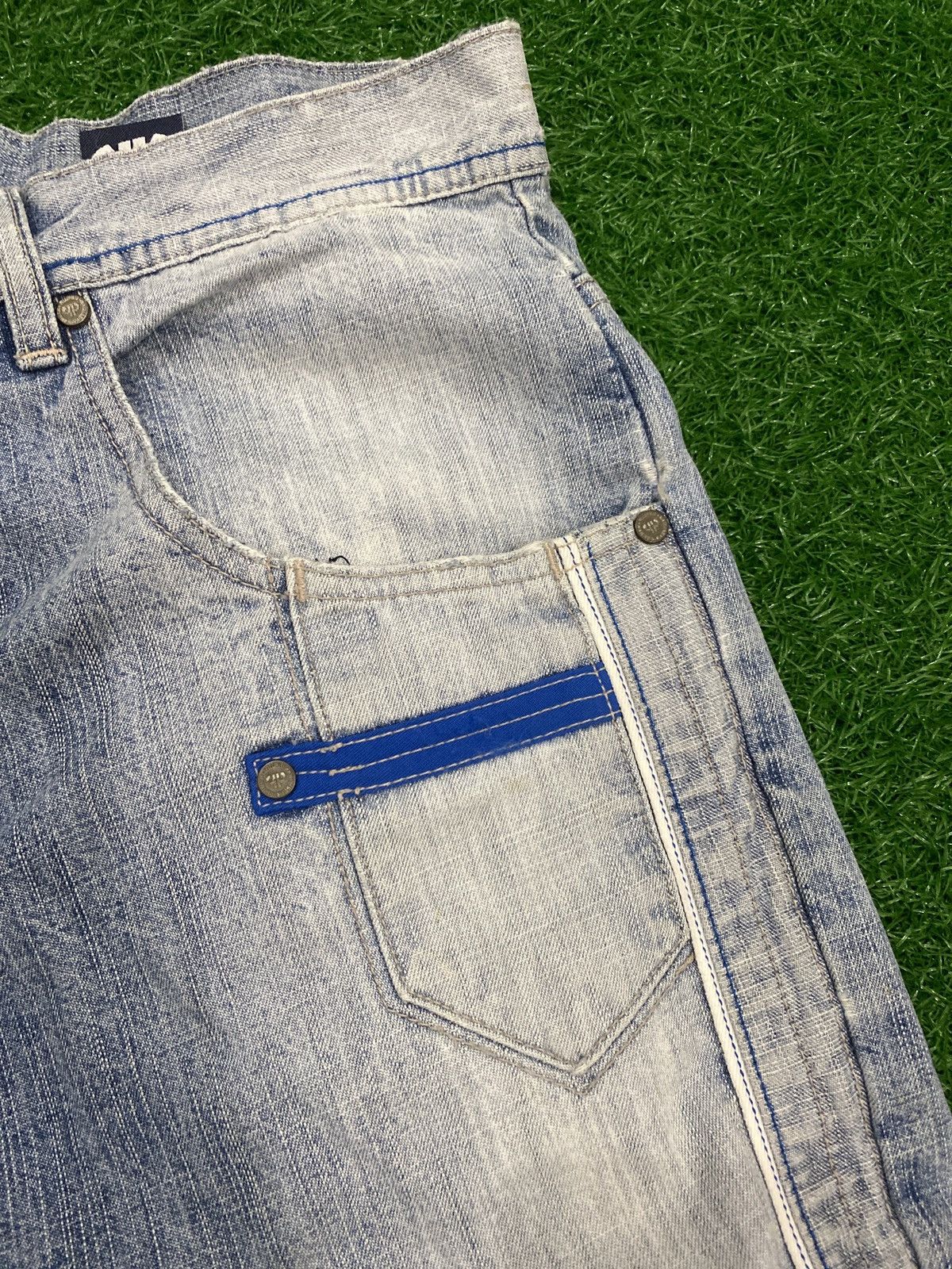 Pelle Pelle × Vintage Vintage pelle pelle distress jeans Size US 36 / EU 52 - 10 Thumbnail