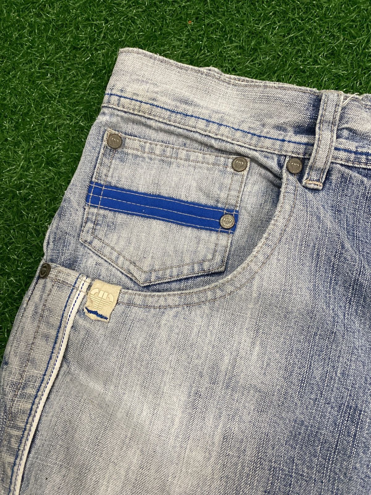 Pelle Pelle × Vintage Vintage pelle pelle distress jeans Size US 36 / EU 52 - 11 Thumbnail