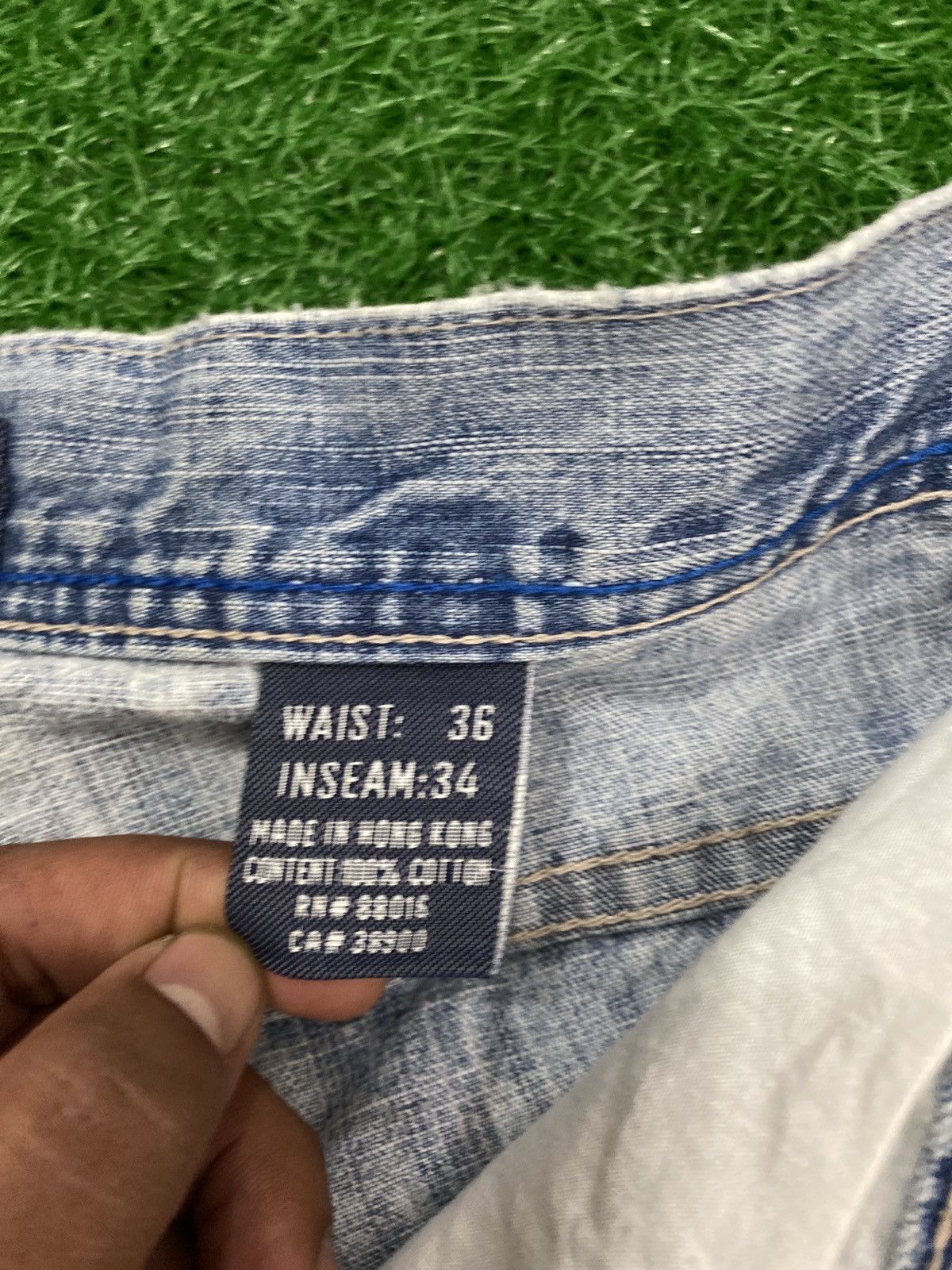 Pelle Pelle × Vintage Vintage pelle pelle distress jeans Size US 36 / EU 52 - 9 Thumbnail