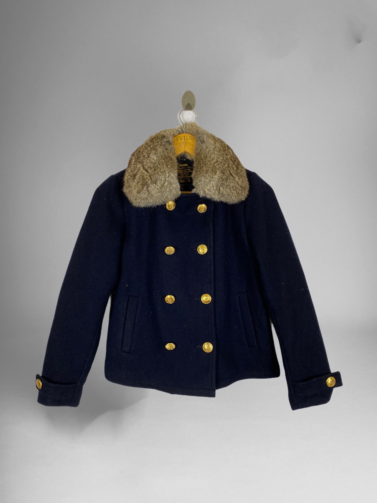 Fidelity FIDELITY MADE USA RABBIT COLLAR CROP PEA COAT Size US S / EU 44-46 / 1 - 1 Thumbnail